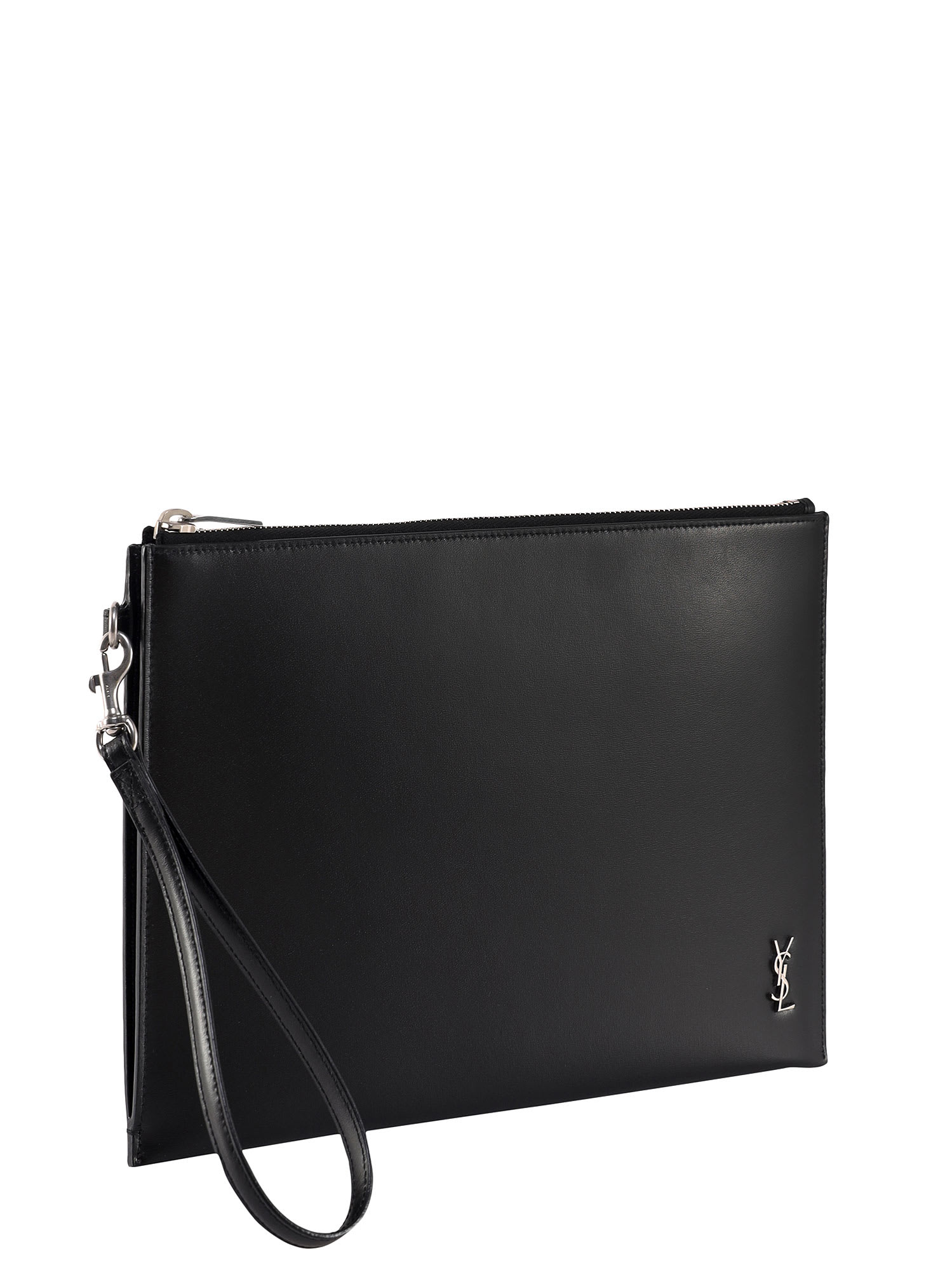 Shop Saint Laurent Clutch In Black