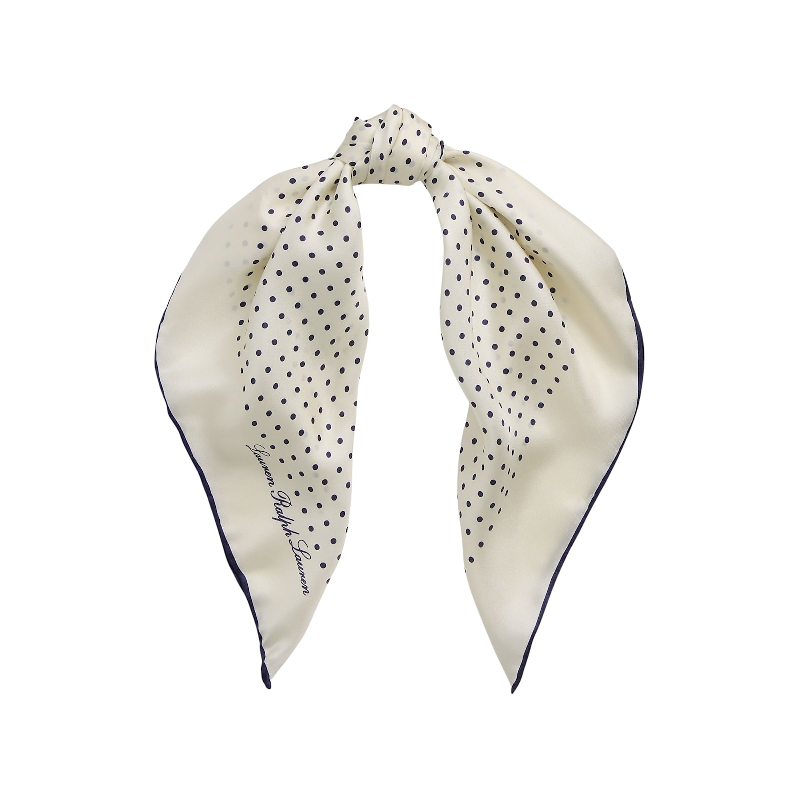 Ralph Lauren Core Dot Sqr Scarf Square In White