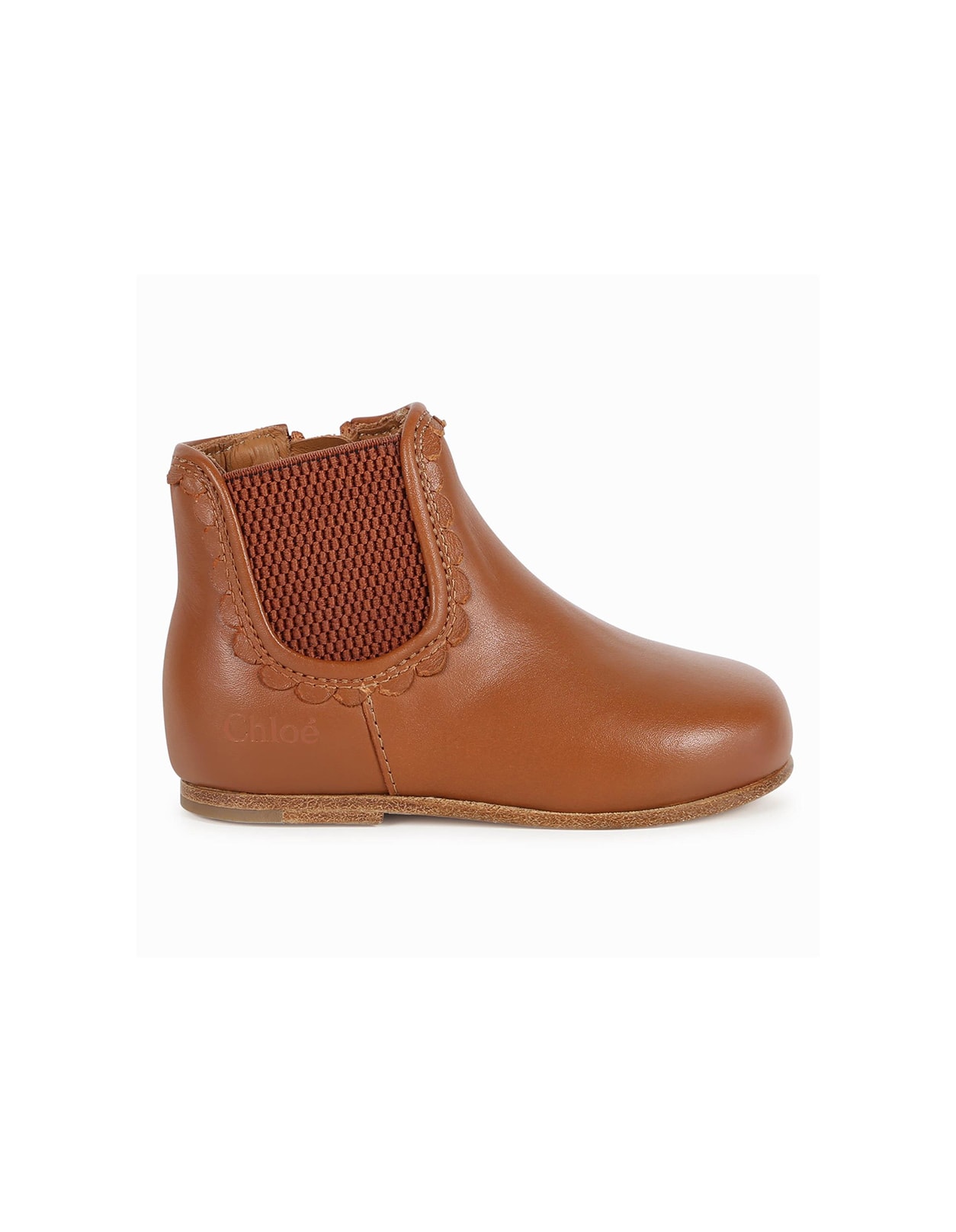 CHLOÉ BROWN CHELSEA ANKLE BOOTS 