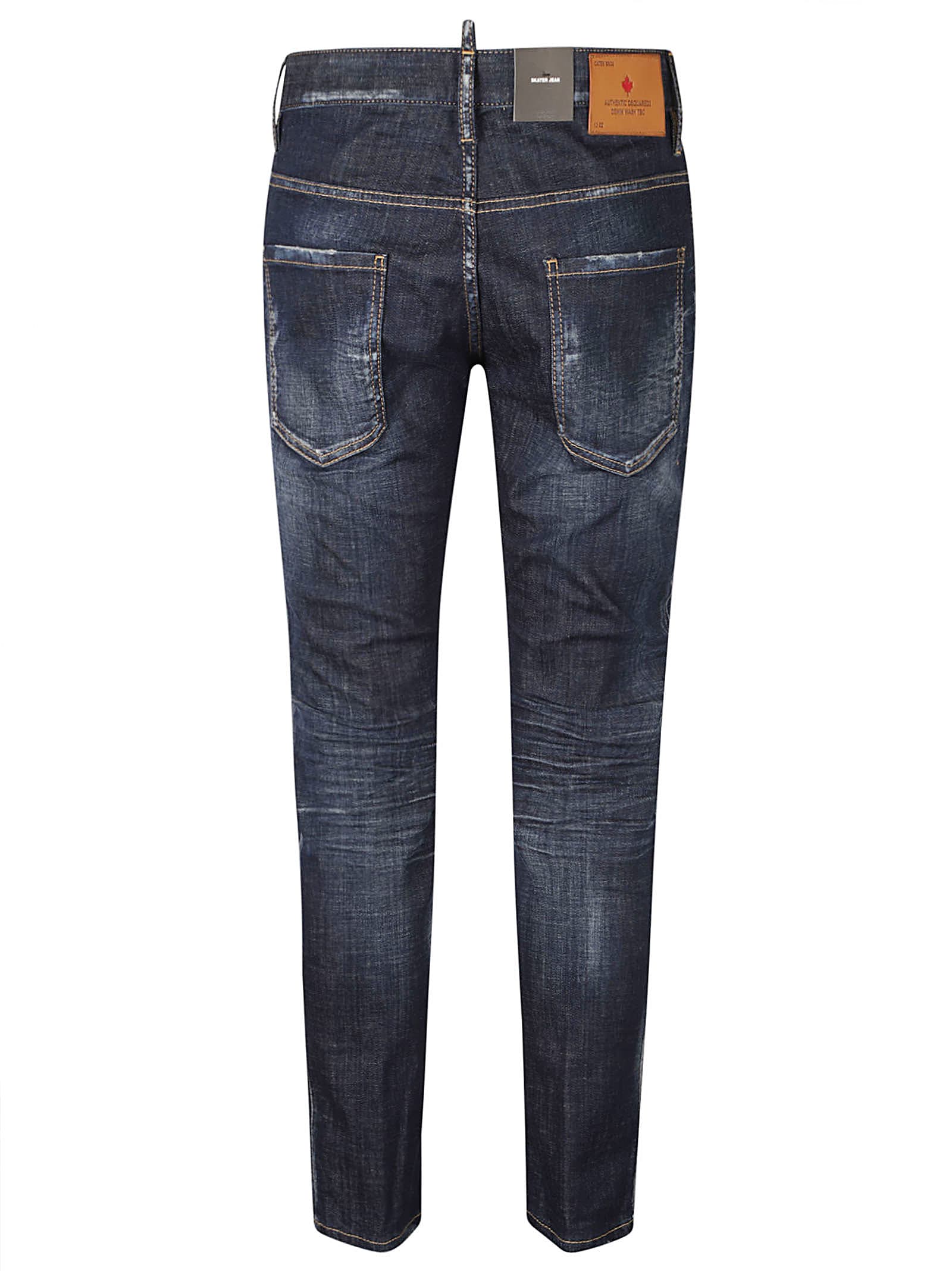 Shop Dsquared2 Regular 5 Pockets Jeans In Navy