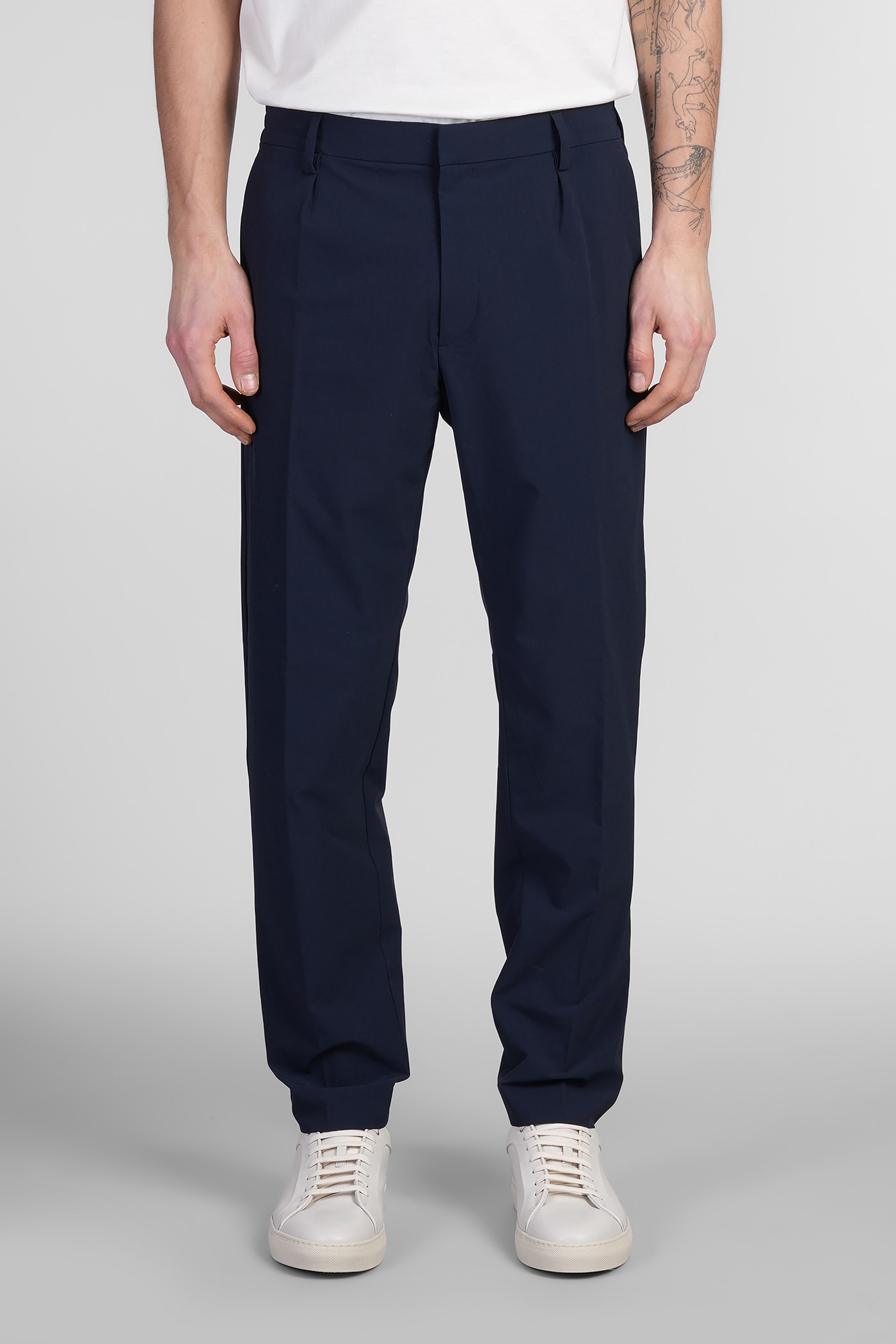Paul Smith Pants In Blue Nylon In Blue