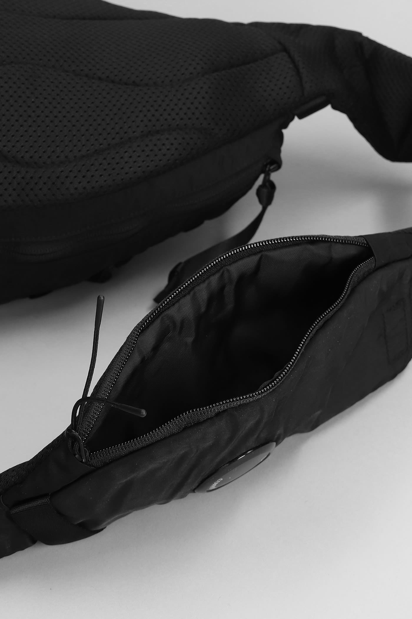 Shop C.p. Company Nylon B Shoulder Bag In Black Polyamide