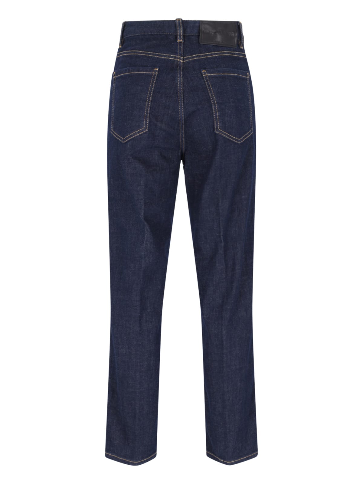 Shop Dsquared2 Straight Jeans In Navy