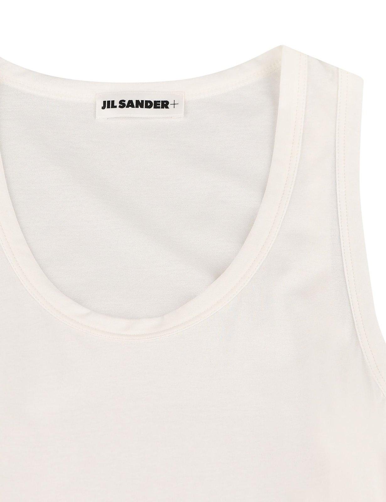 Jil Sander Sleeveless Tank Top In 100