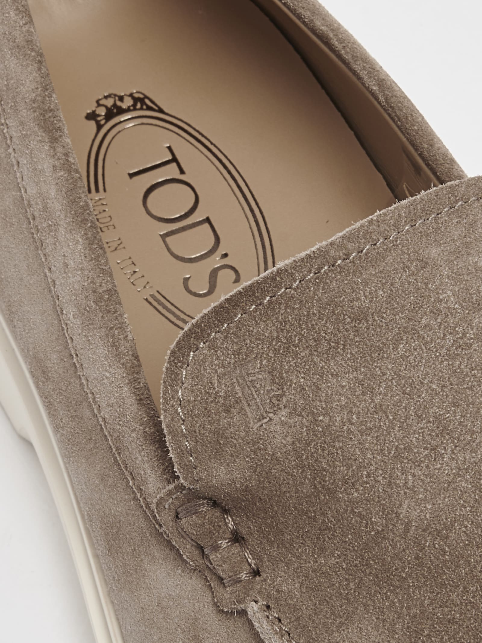 Tod's Pantofola Ibrido 59k Loafers In Nocciola
