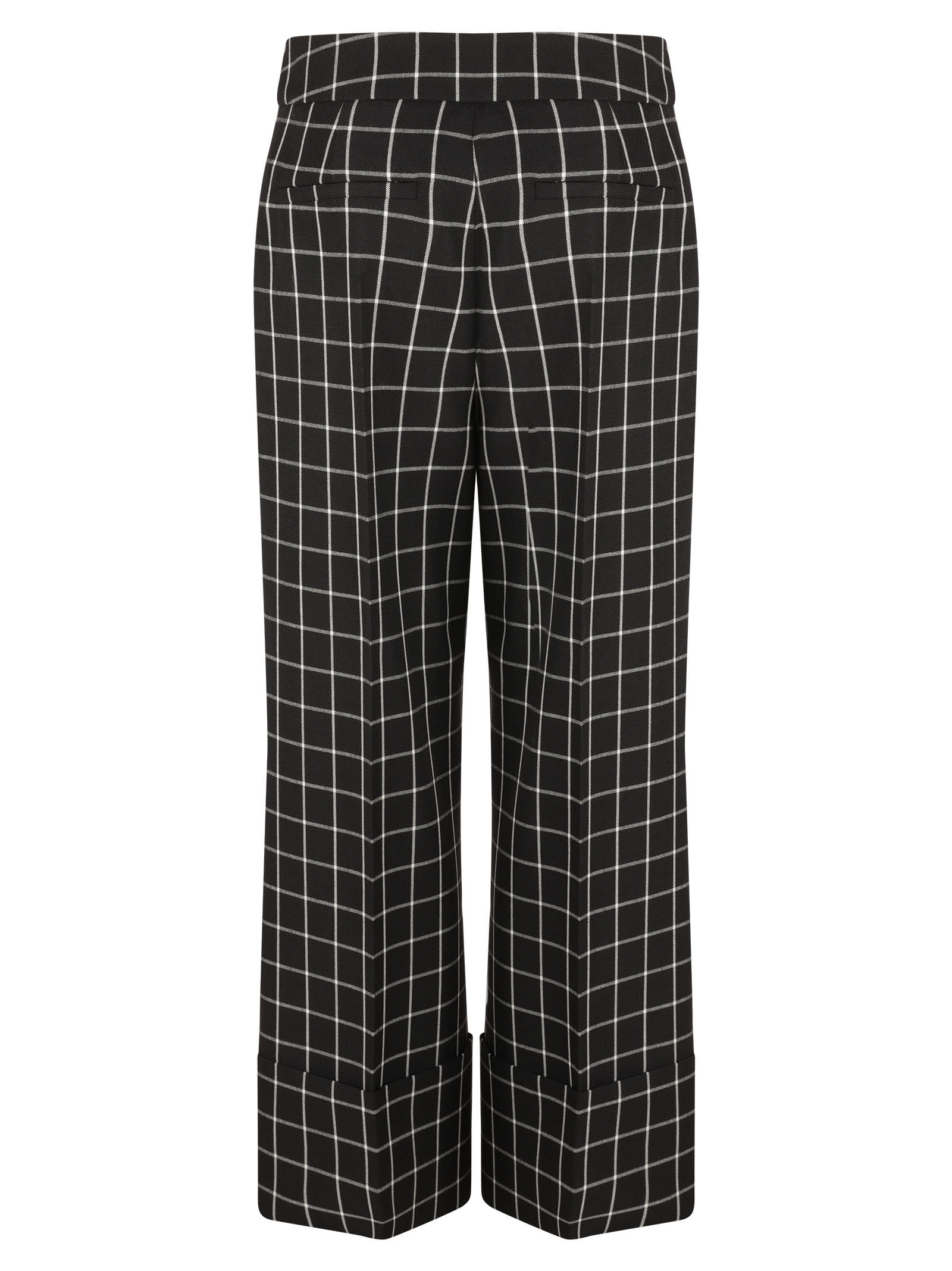 Valentino Women's Black/ivory Chequered Trousers | Size 38 | 6b3rb65592w In Black/ivory