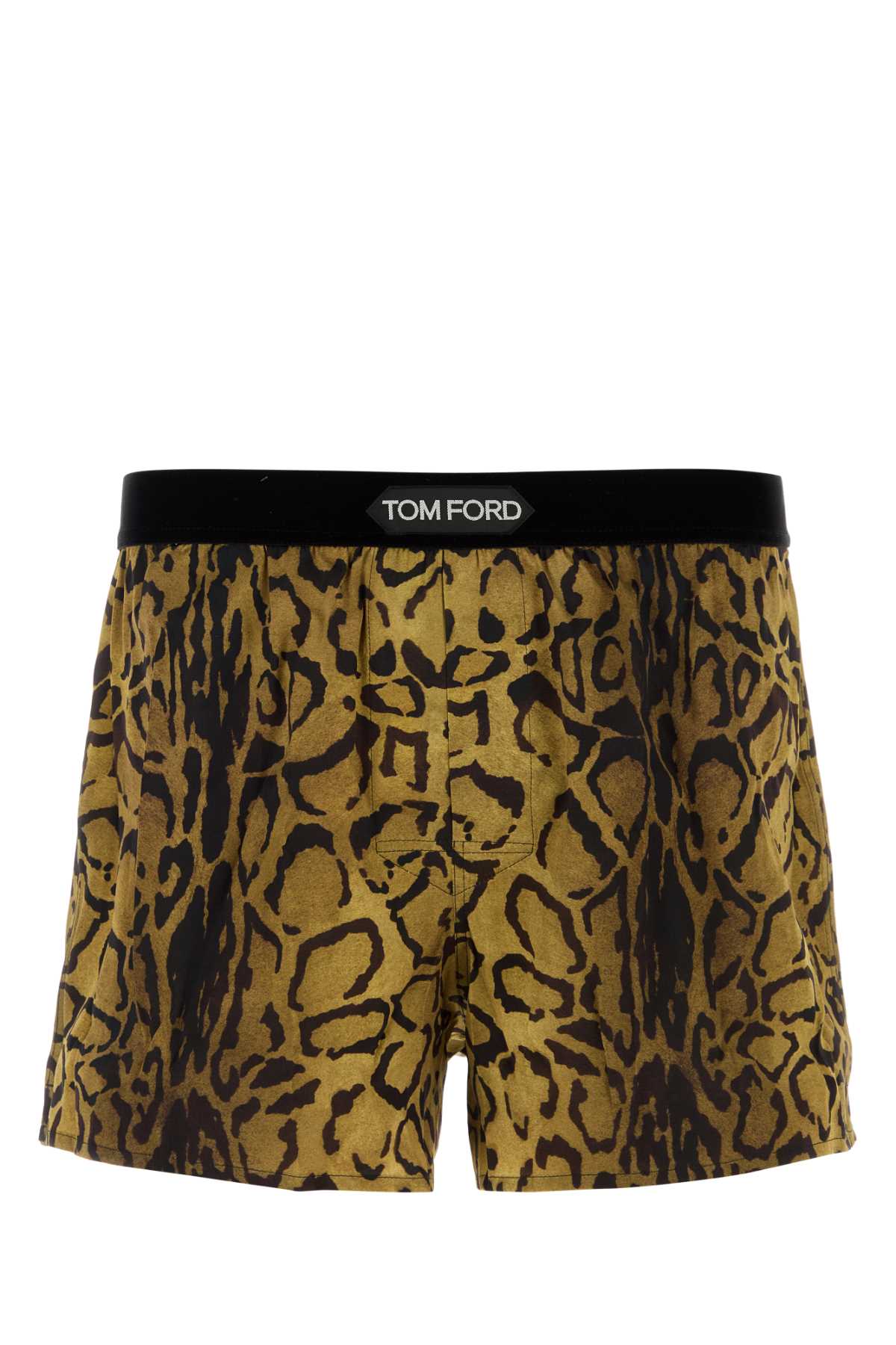 Printed Stretch Satin Boxer