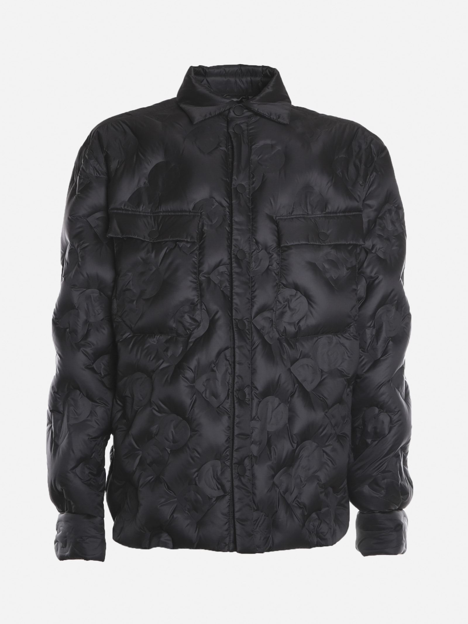 Dolce & Gabbana Padded Jacket With All-over Quilted Logo