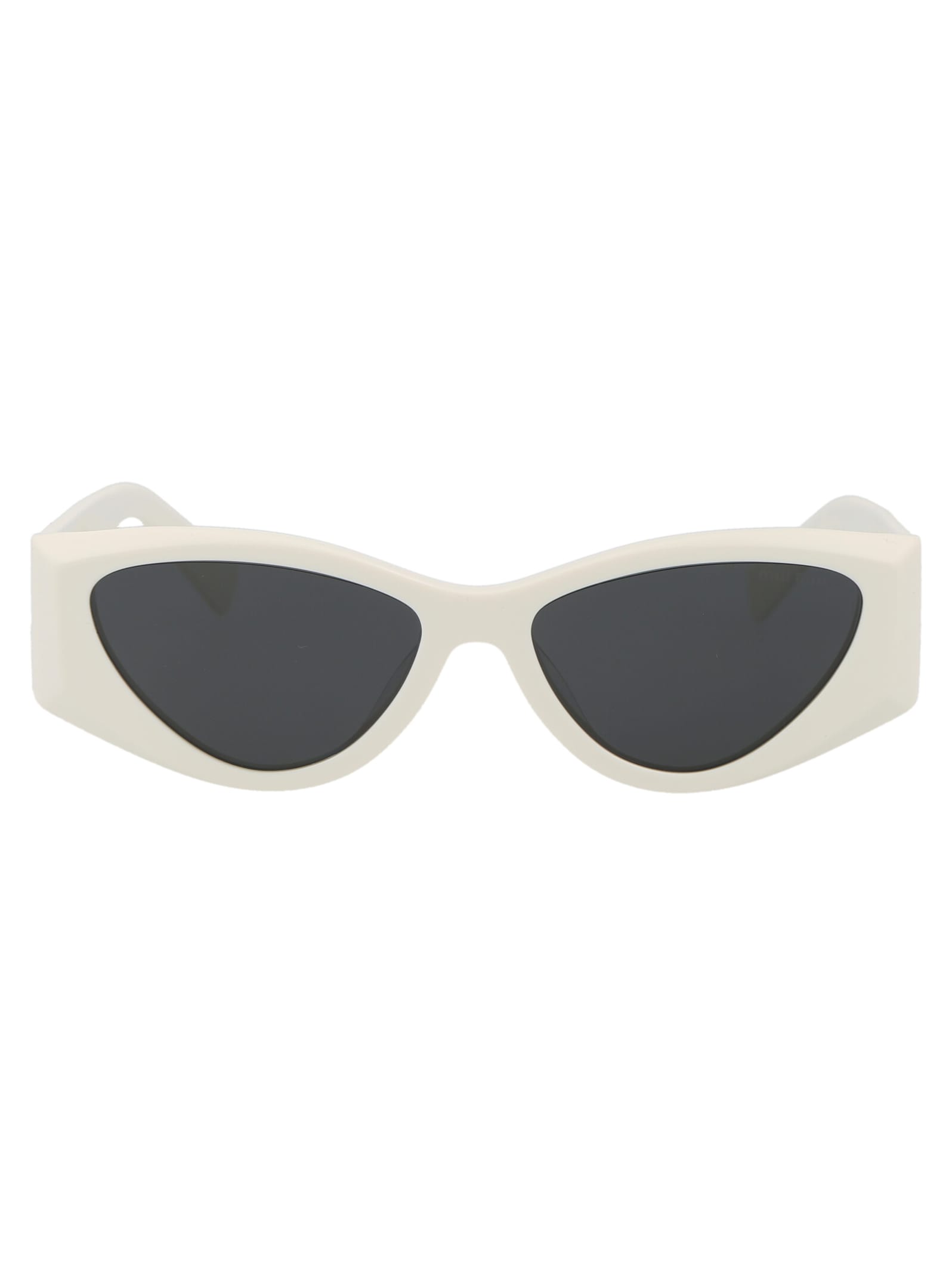 Shop Miu Miu 0mu 06ys Sunglasses In 1425s0 White