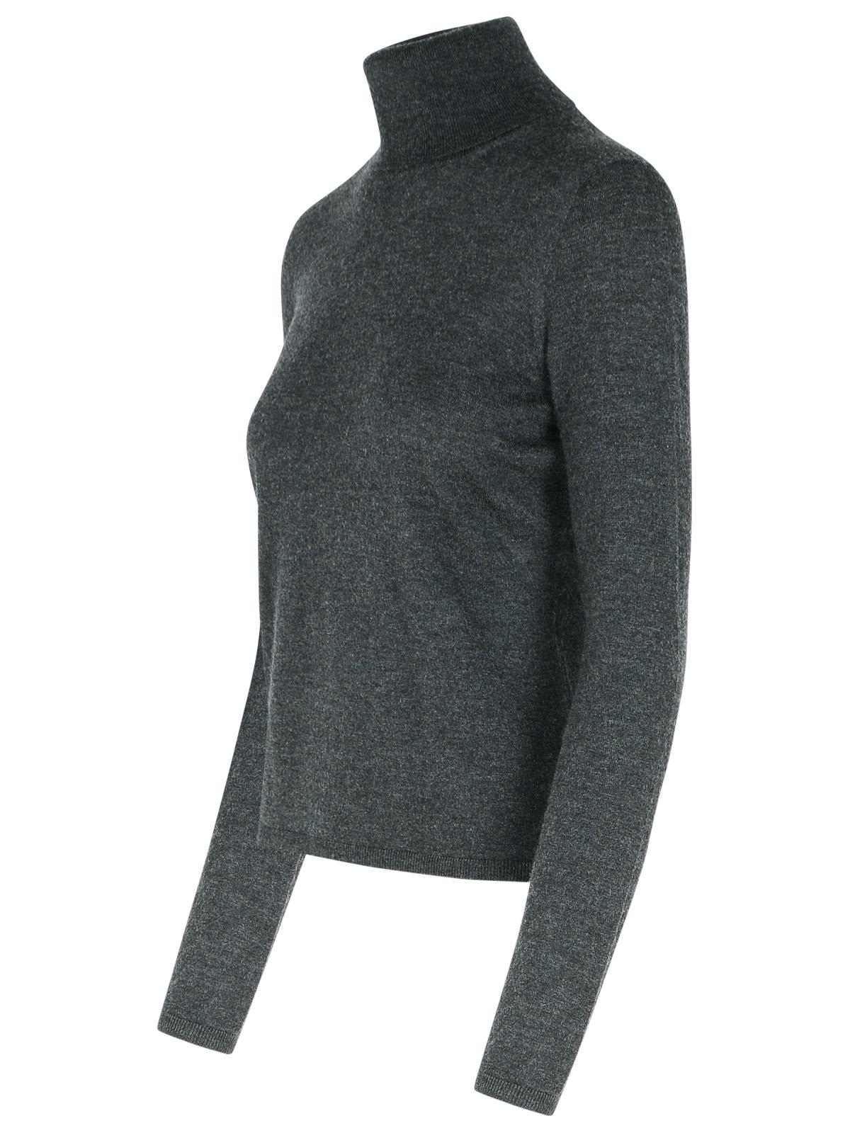 Shop Max Mara Adda Dark Grey Cashmere Turtleneck Sweater