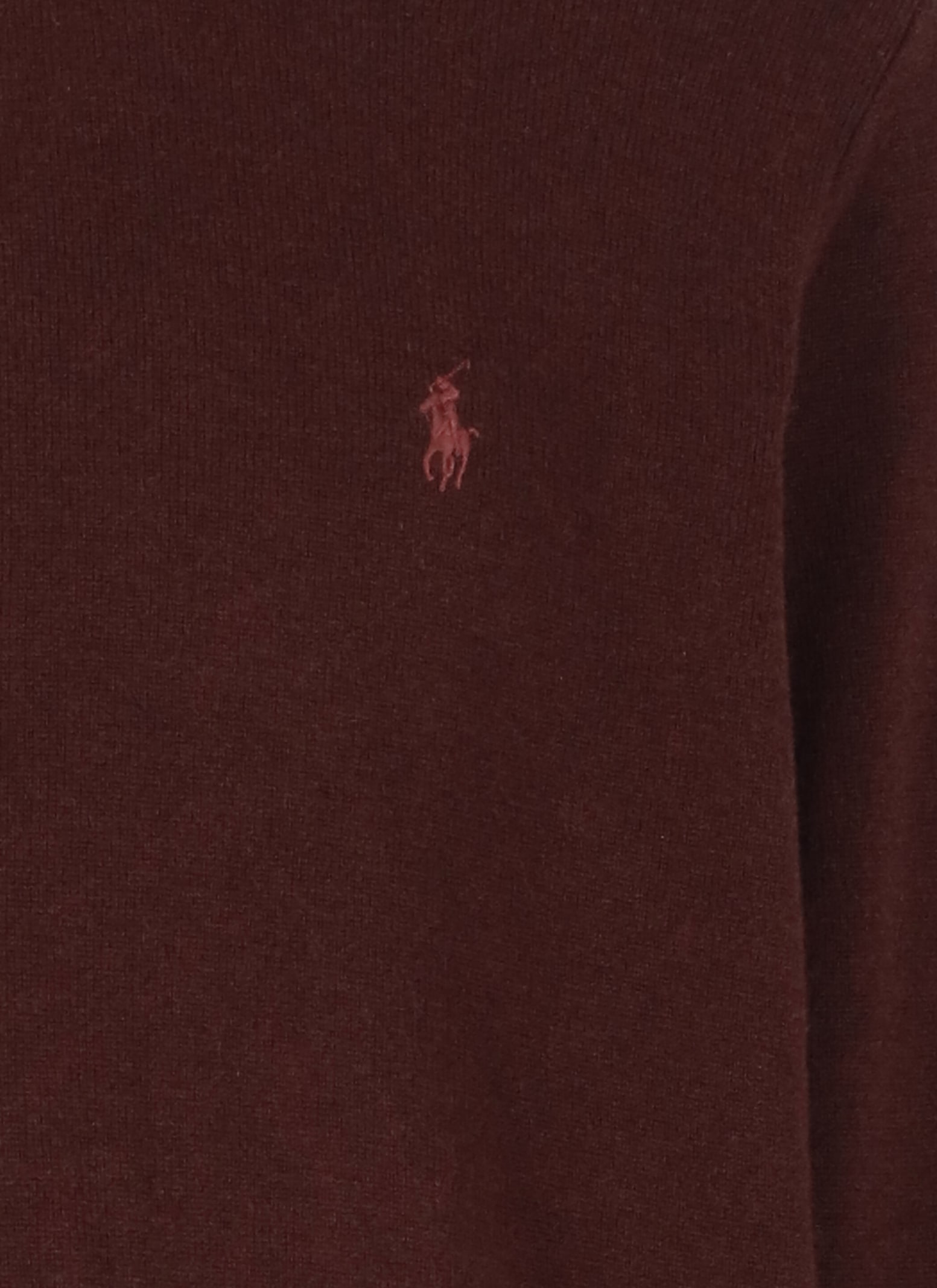 Shop Ralph Lauren Pony Sweater In Bordeaux