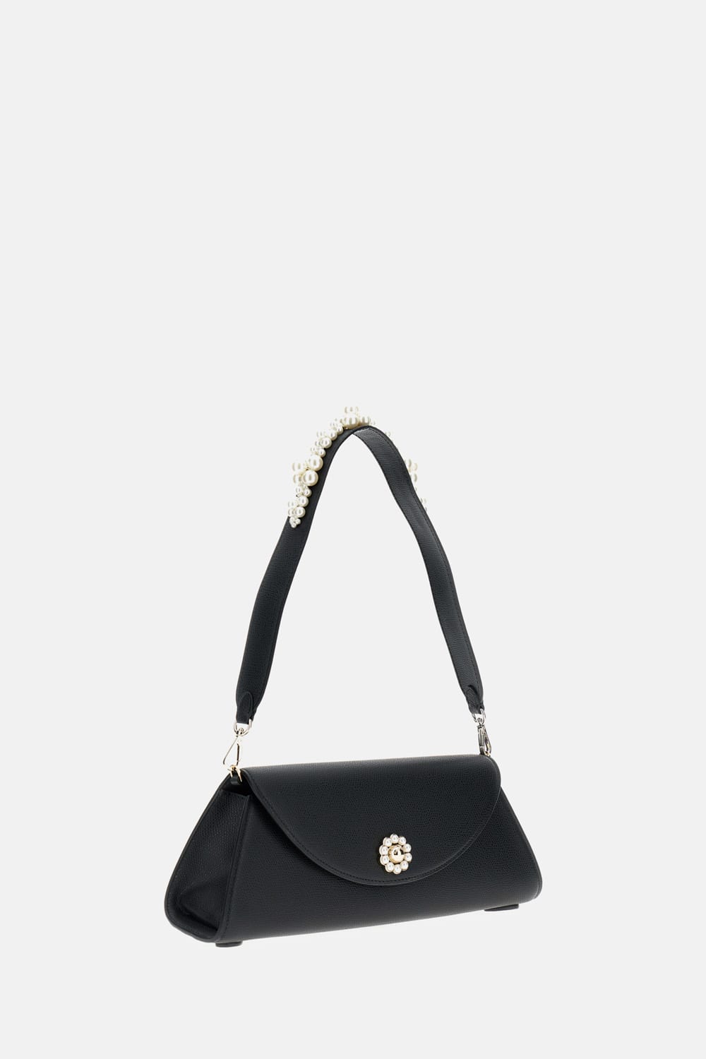 Simone Rocha Long Valentines Day Clutch Bag In Black