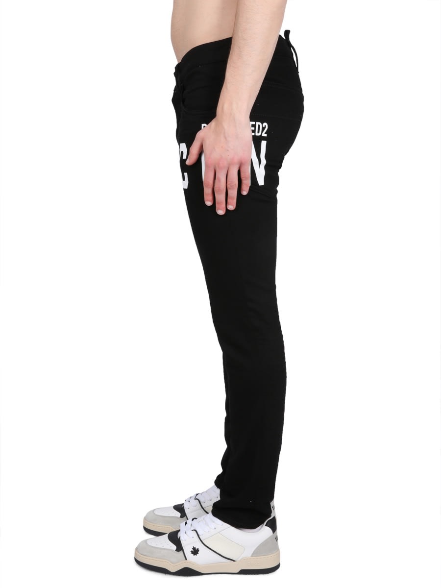 Shop Dsquared2 Skater Fit Jeans In Black
