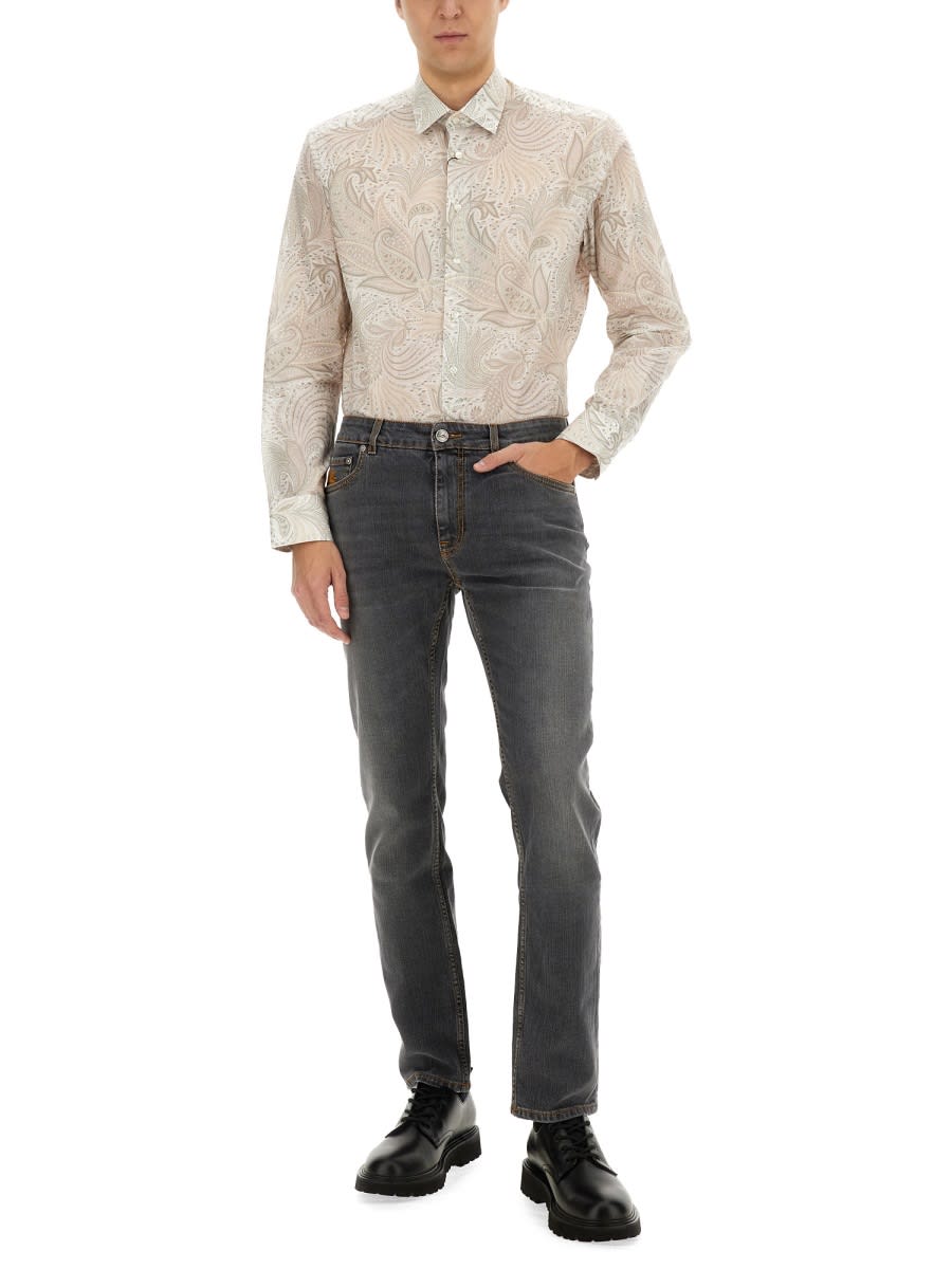 Etro Belt-loop Jeans In Denim