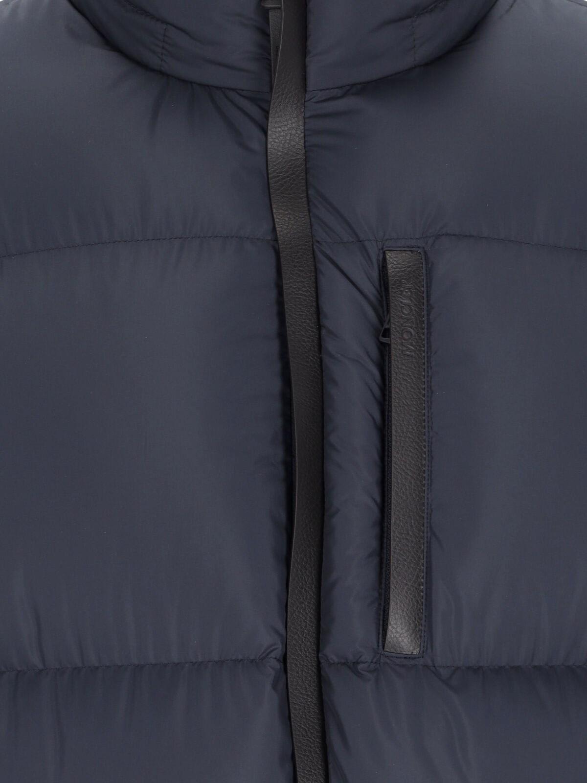 Shop Moncler Short Down Jacket Besbre In Multicolour