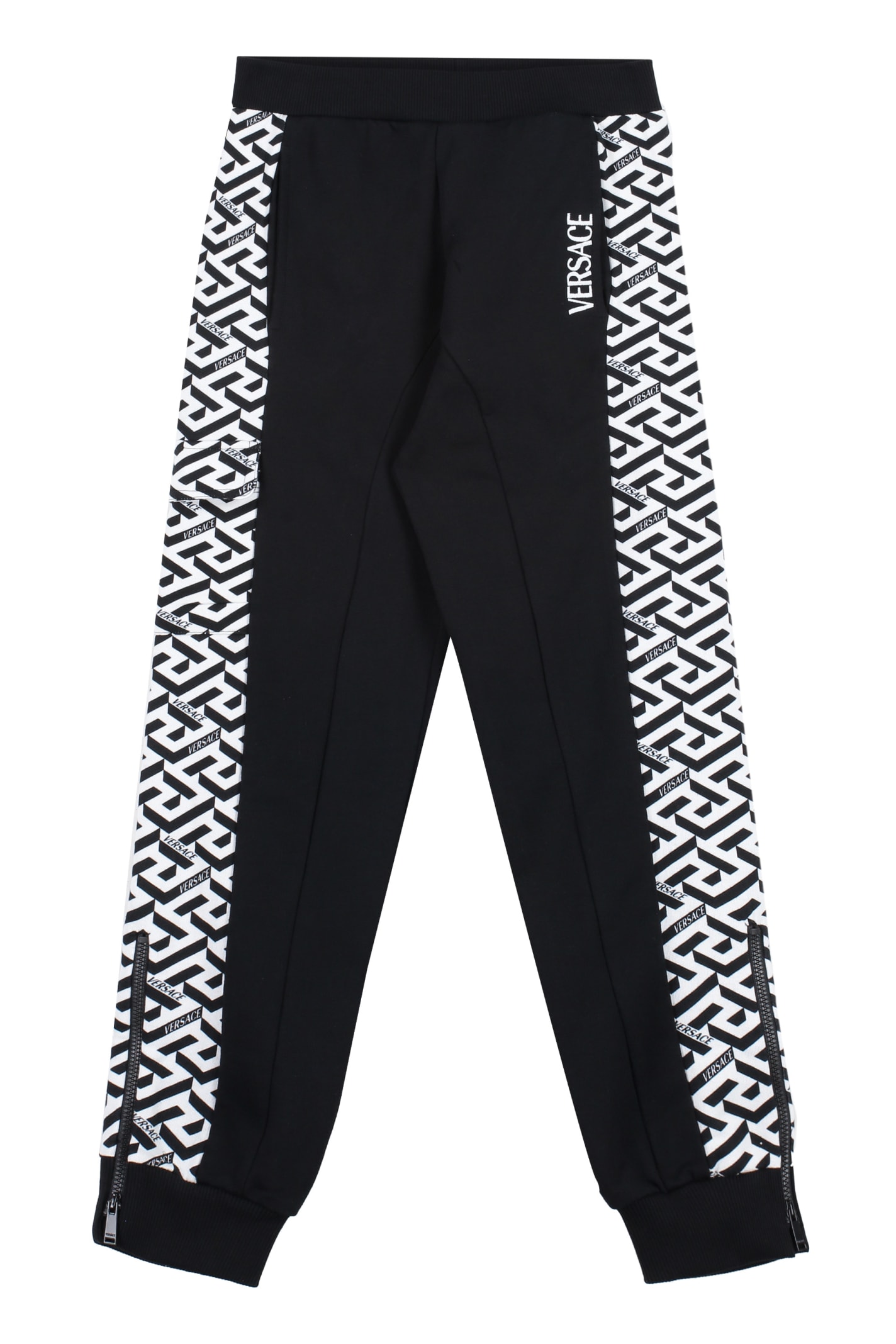 YOUNG VERSACE LOGO EMBROIDERY SWEATPANTS