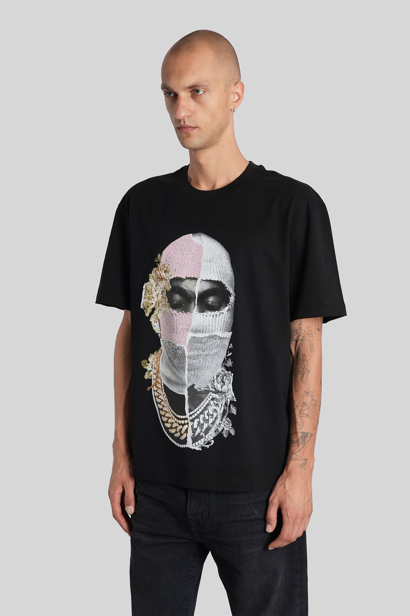 Ih Nom Uh Nit Graphic Printed Crewneck T-shirt In Black