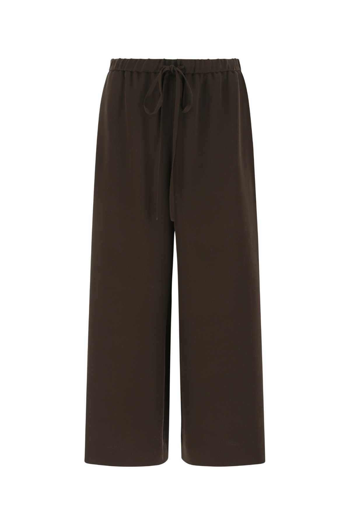 Chocolate Crepe Culotte Pant