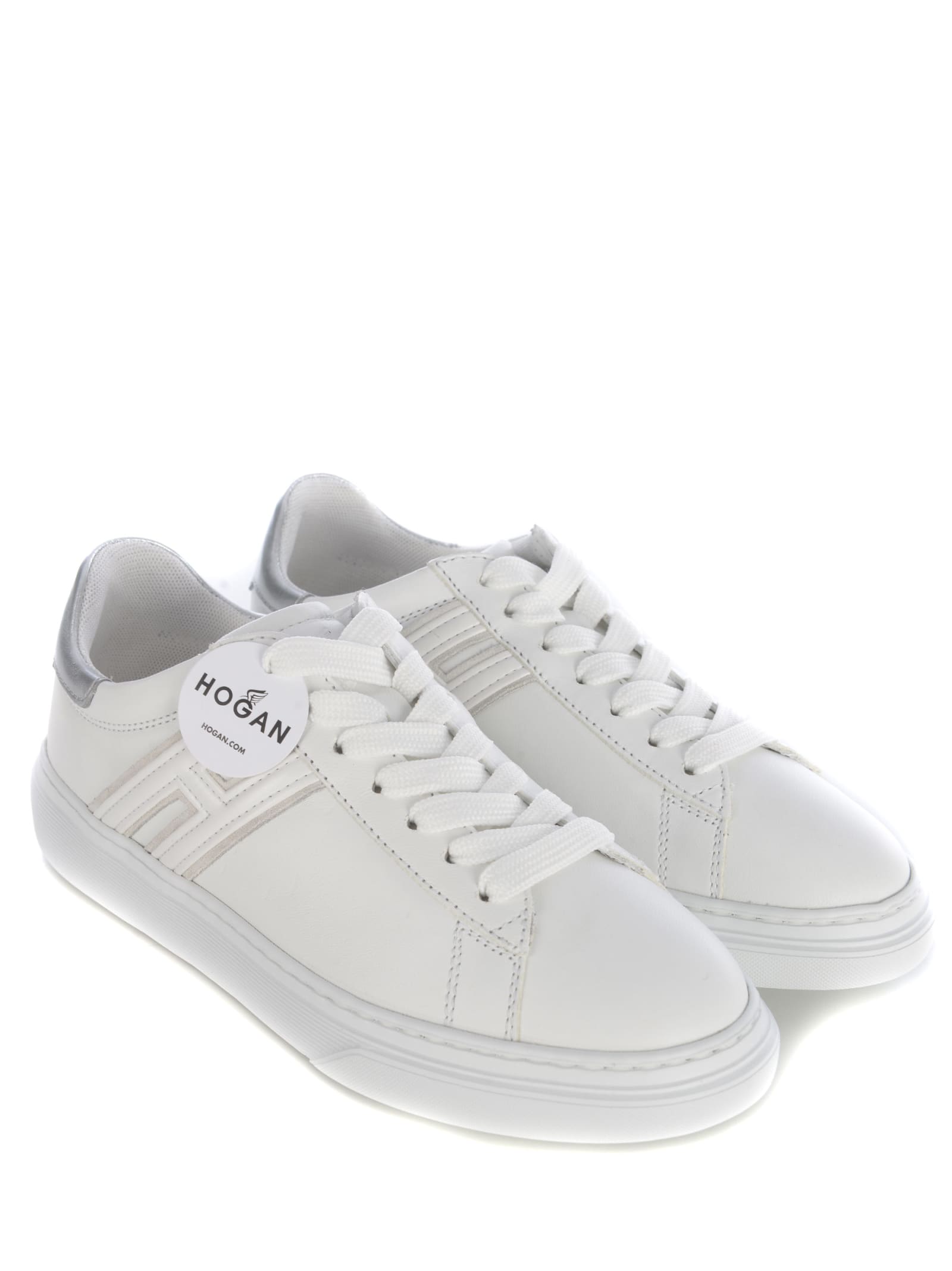Shop Hogan Sneakers  H365 In Leather In White