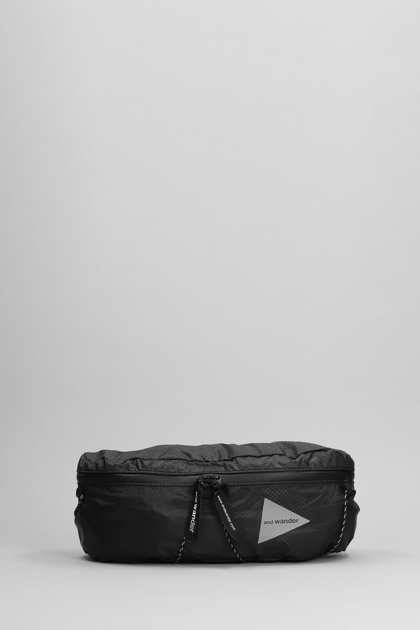 And Wander Waist Bag In Black Nylon