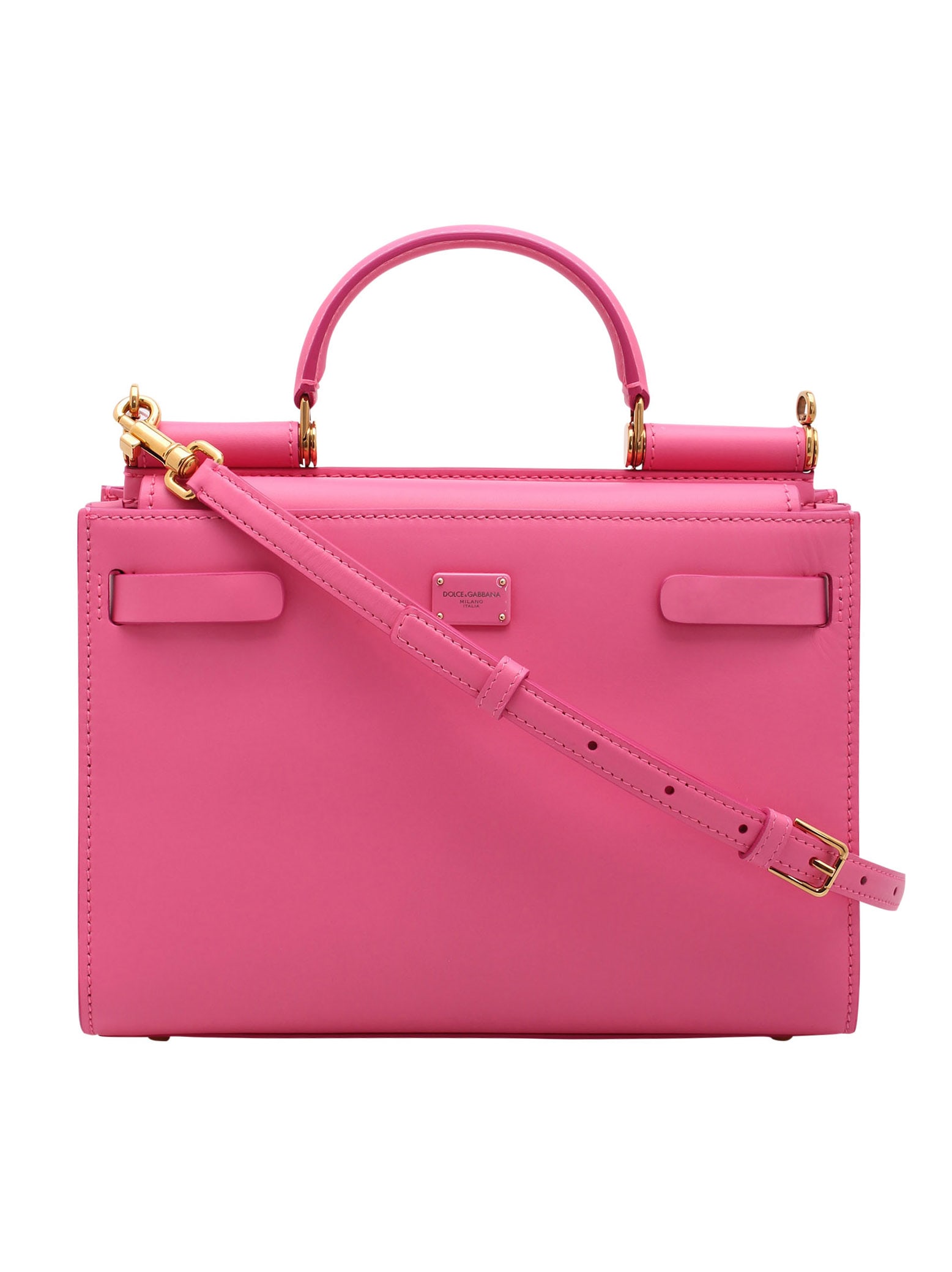Dolce & Gabbana Leather Bag In Pink