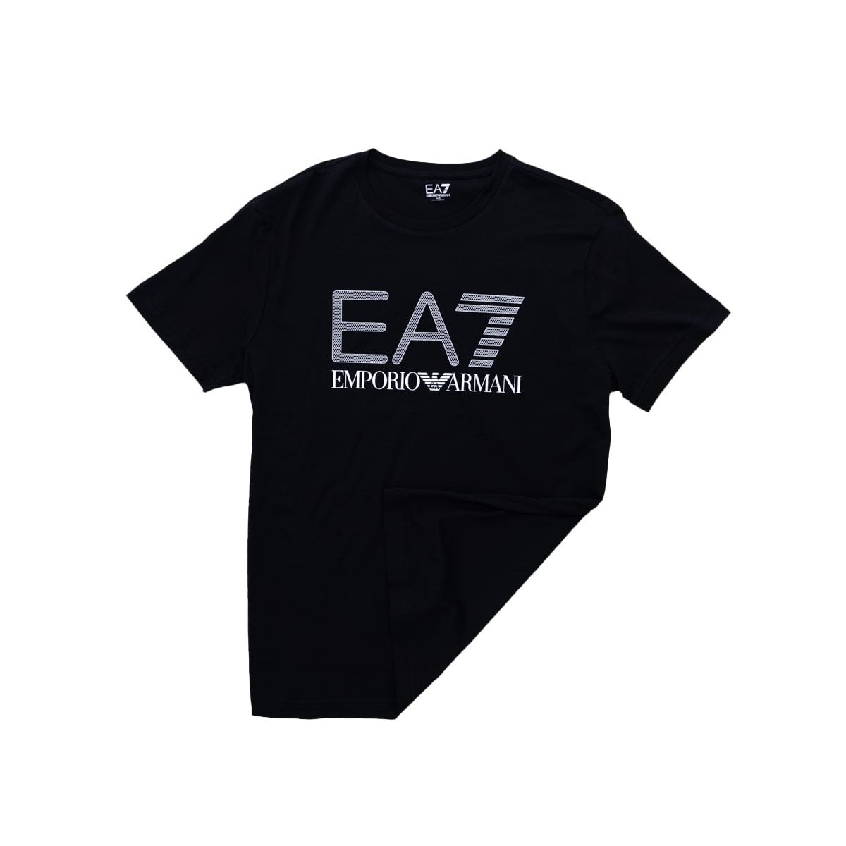 Ea7 Cotton T-shirt In Black