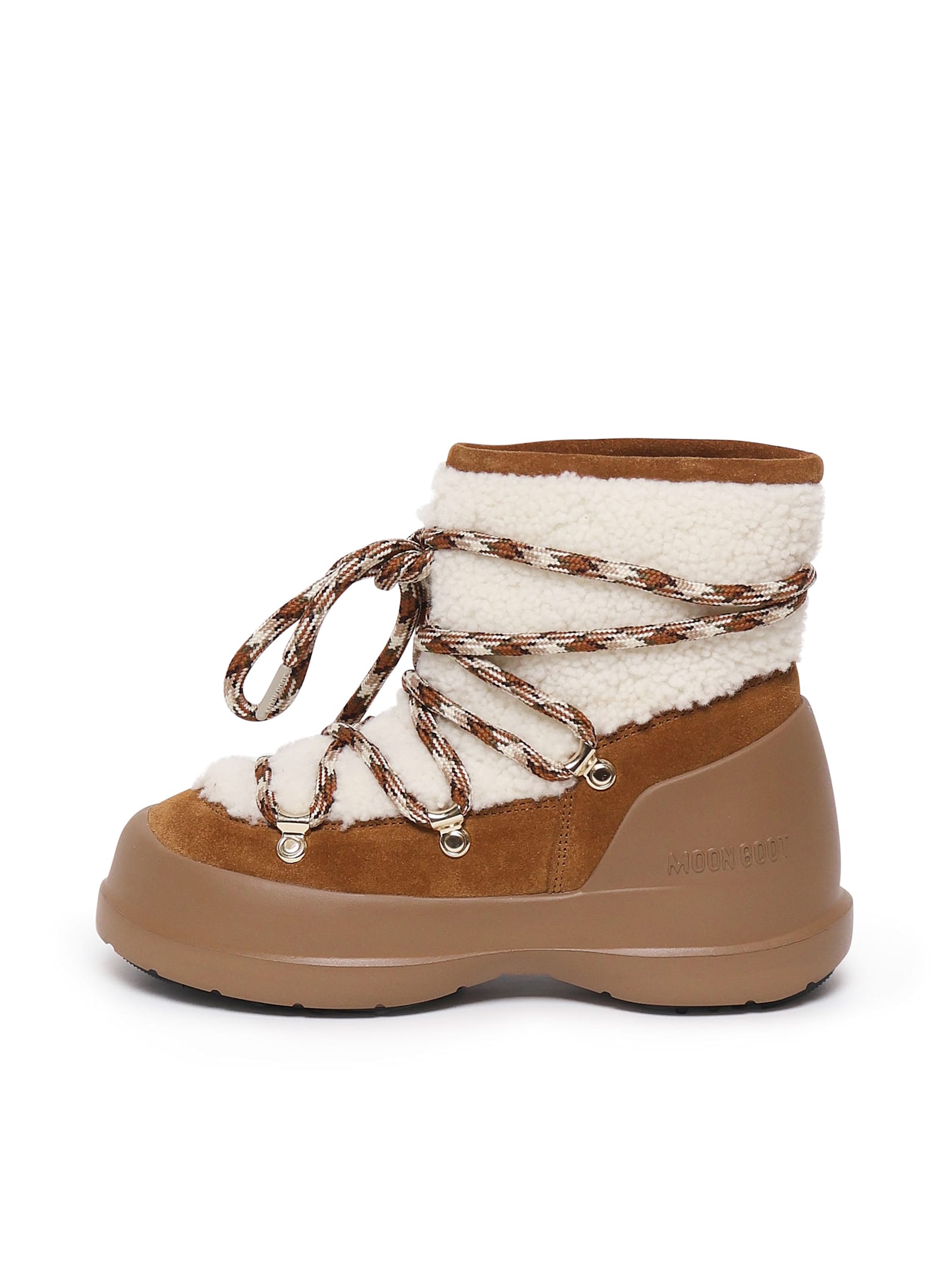 Moon Boot Luna Boot Shearling Boots In Brown