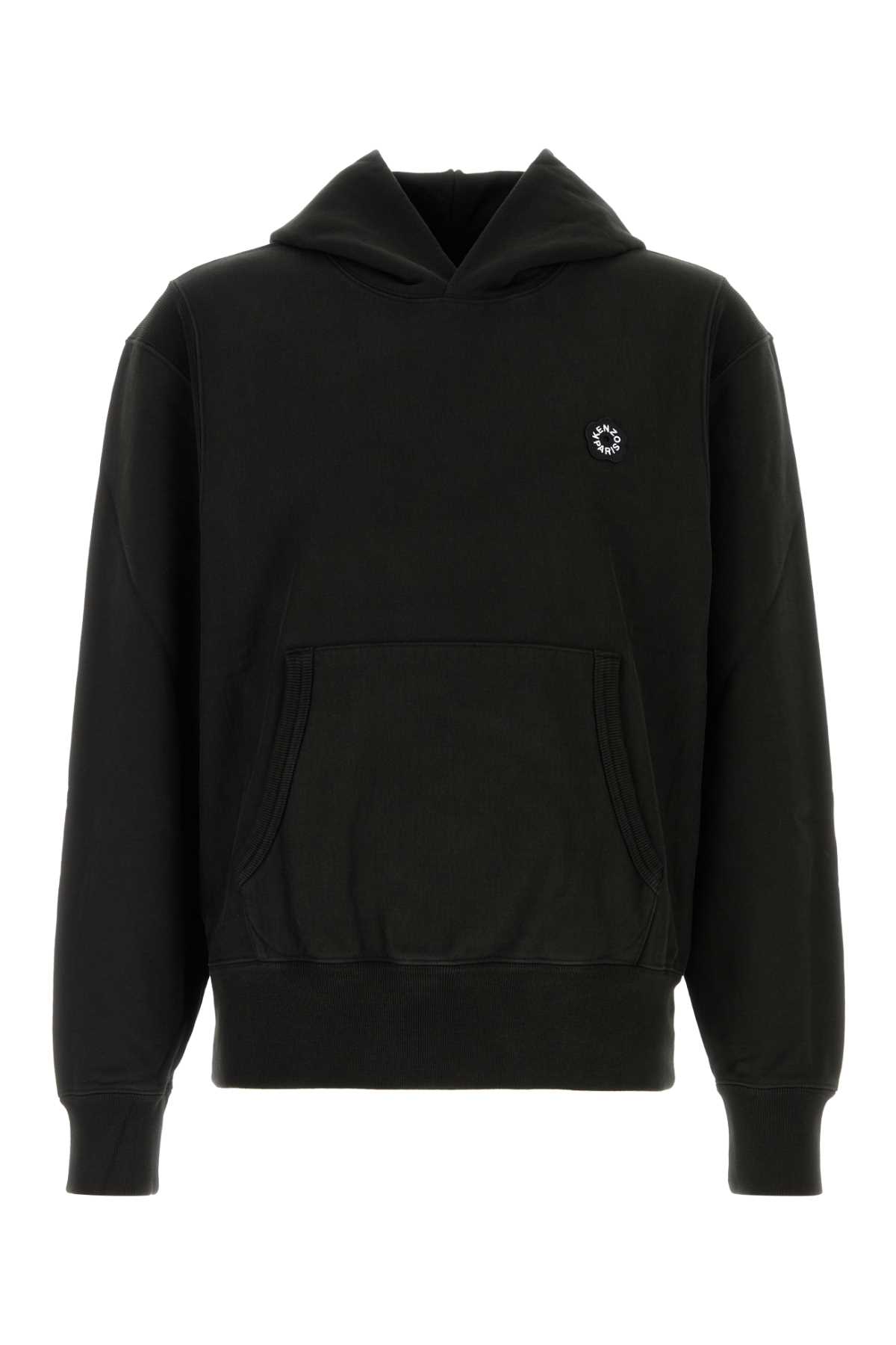 Black Cotton Sweatshirt