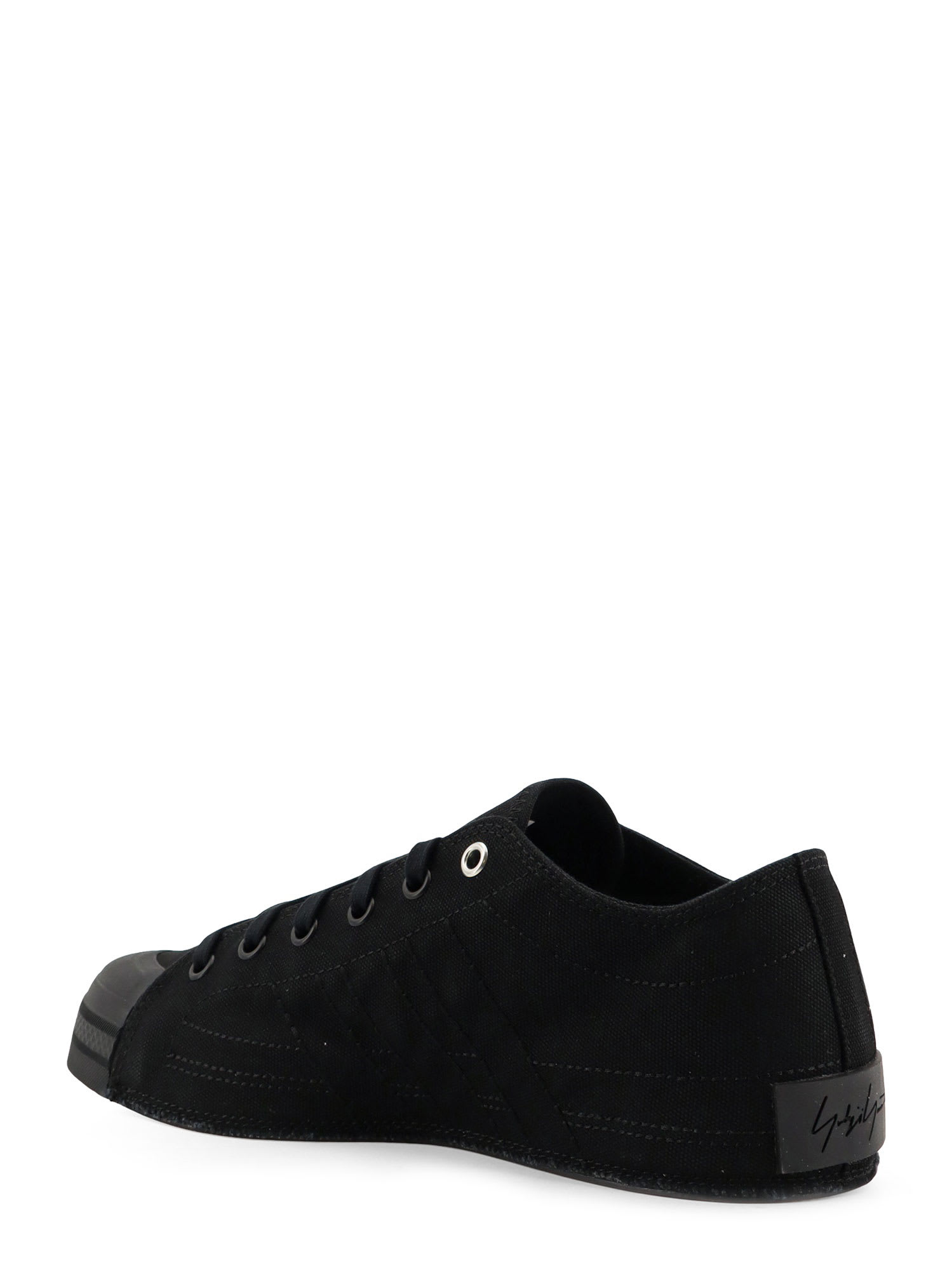 Y-3 Nizza Low Canvas Sneakers In Black