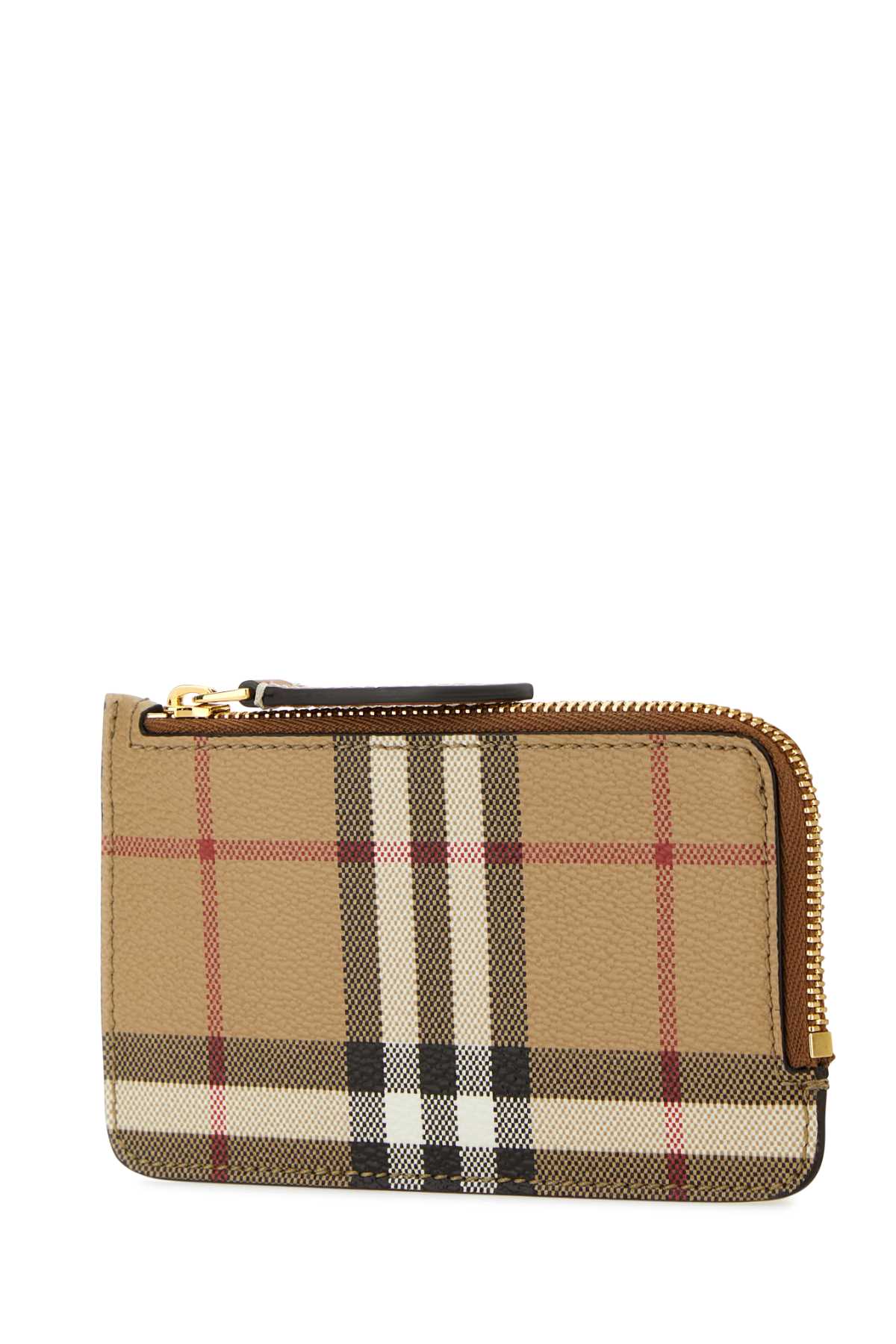 Shop Burberry Printed Canvas Card Holder In Archivebeige