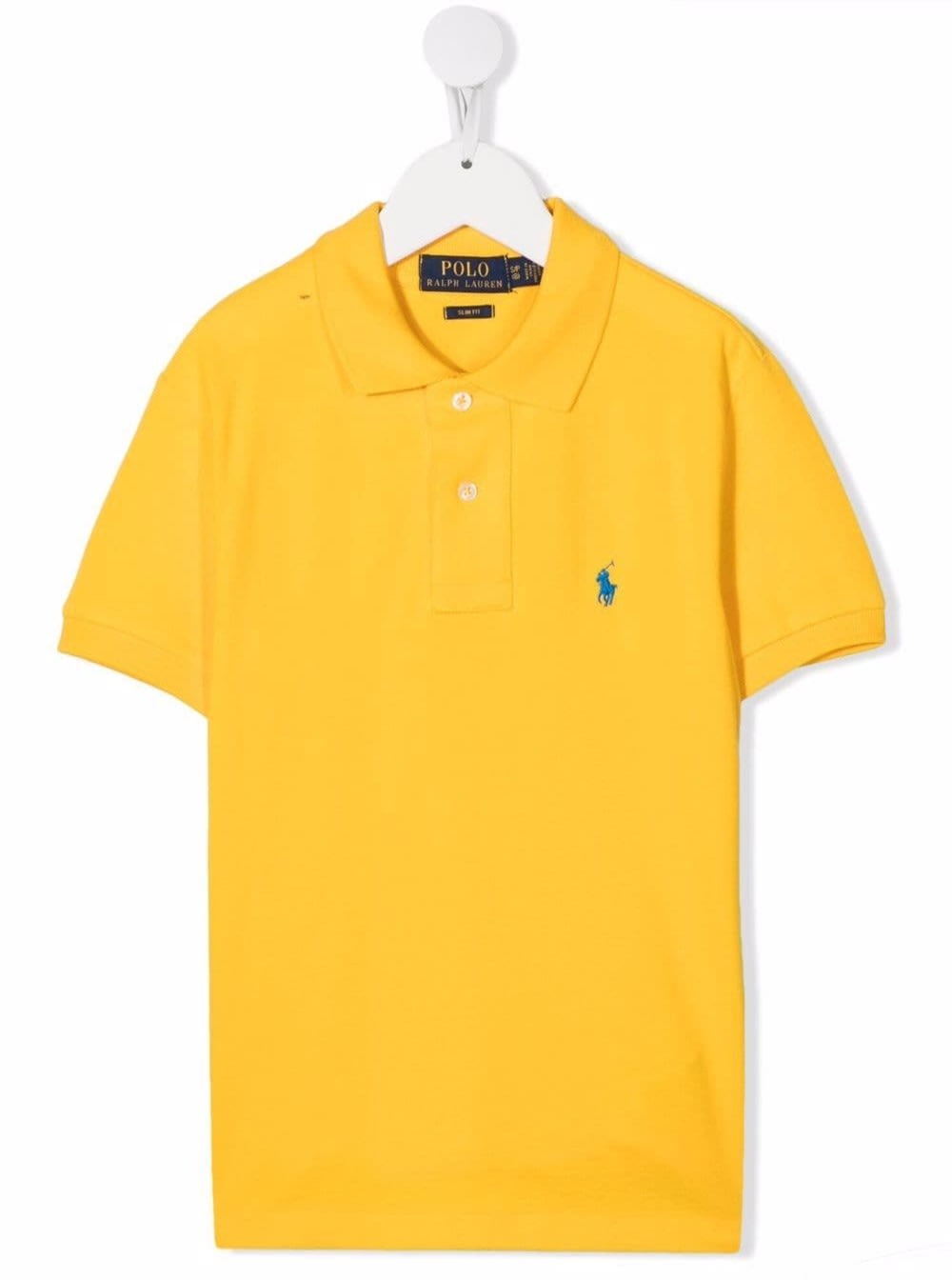 Polo Ralph Lauren Kids Boys Yellow Cotton Piquet Polo Shirt