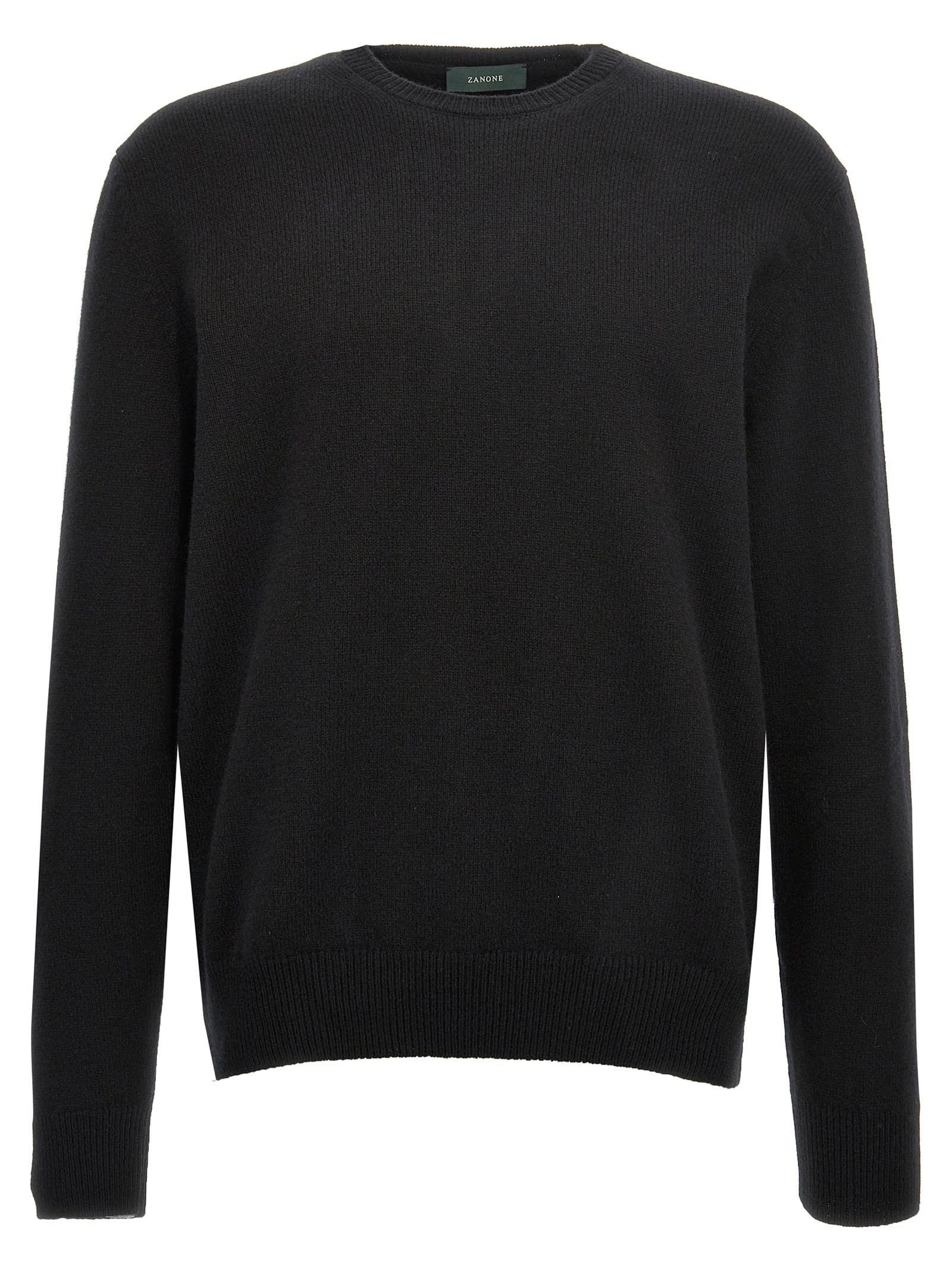 Shop Zanone Crewneck Sweater In Black