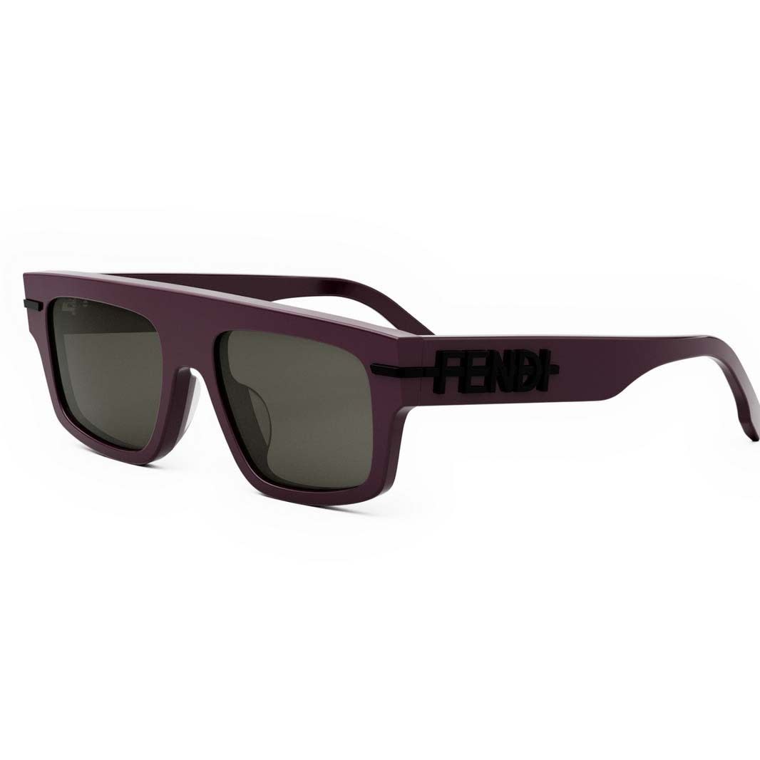 Shop Fendi Sunglasses In Bordeaux/grigio
