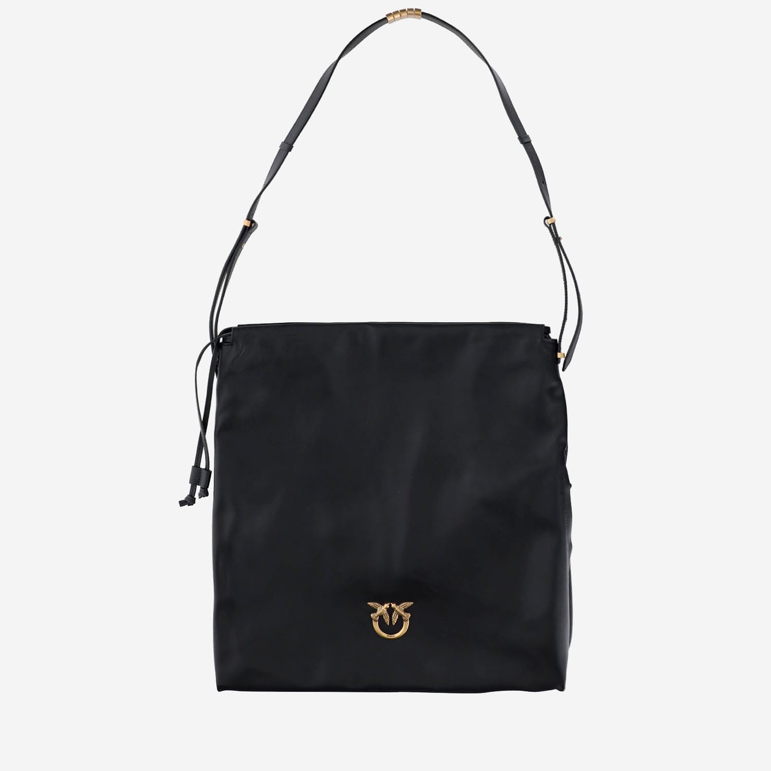 Pinko Square Leather Bag With Logo