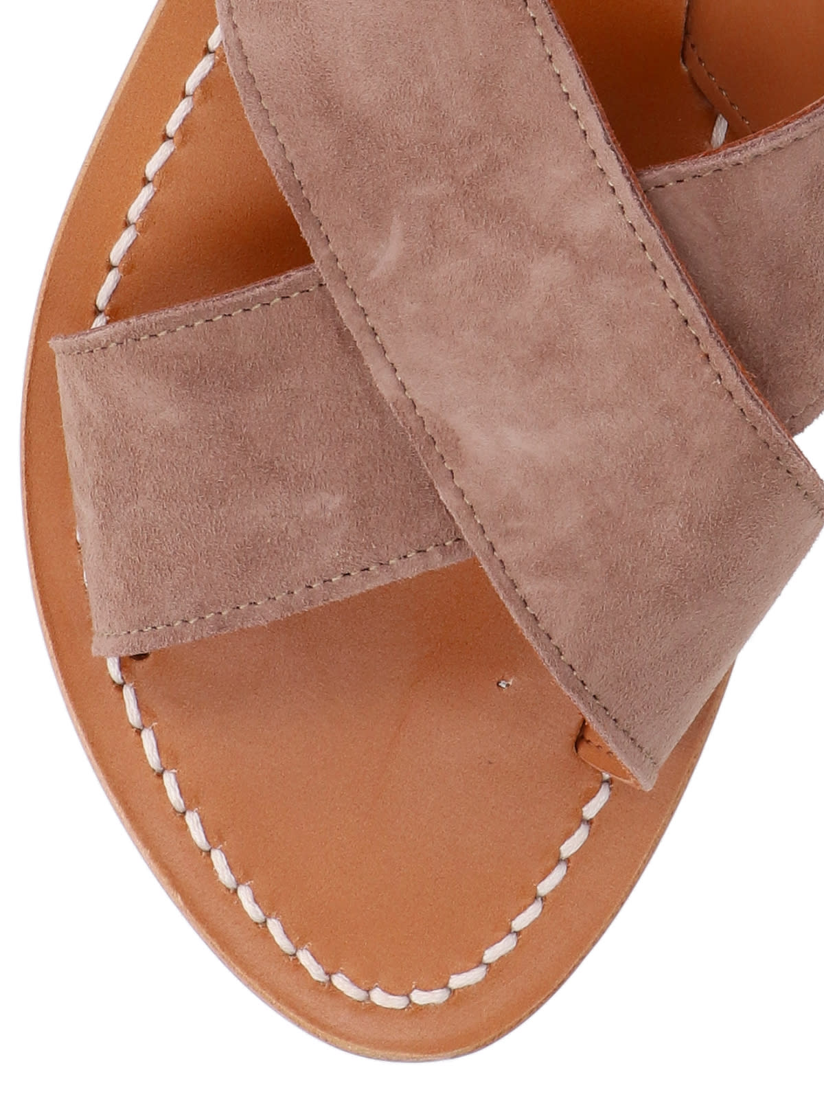 Shop Kjacques Osorno Sandals In Taupe