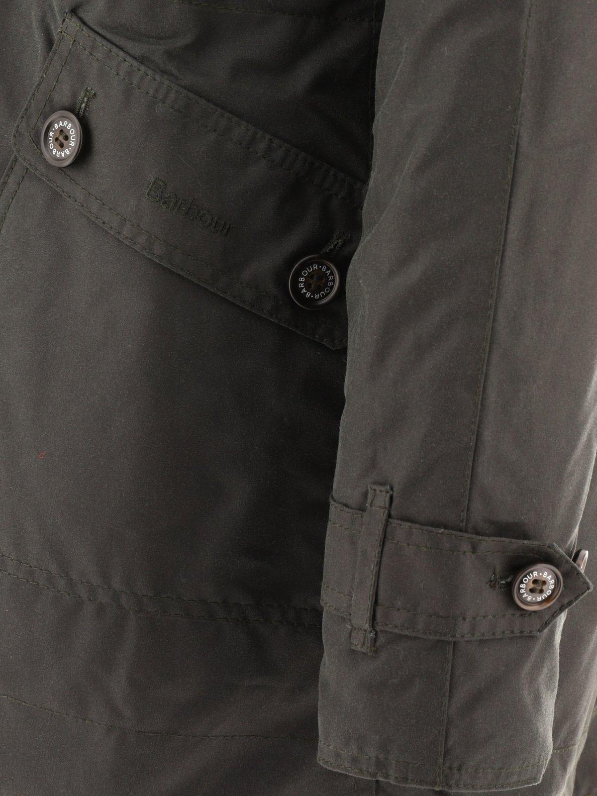 Shop Barbour Cannich Wax Hooded Parka In Sage Ancient