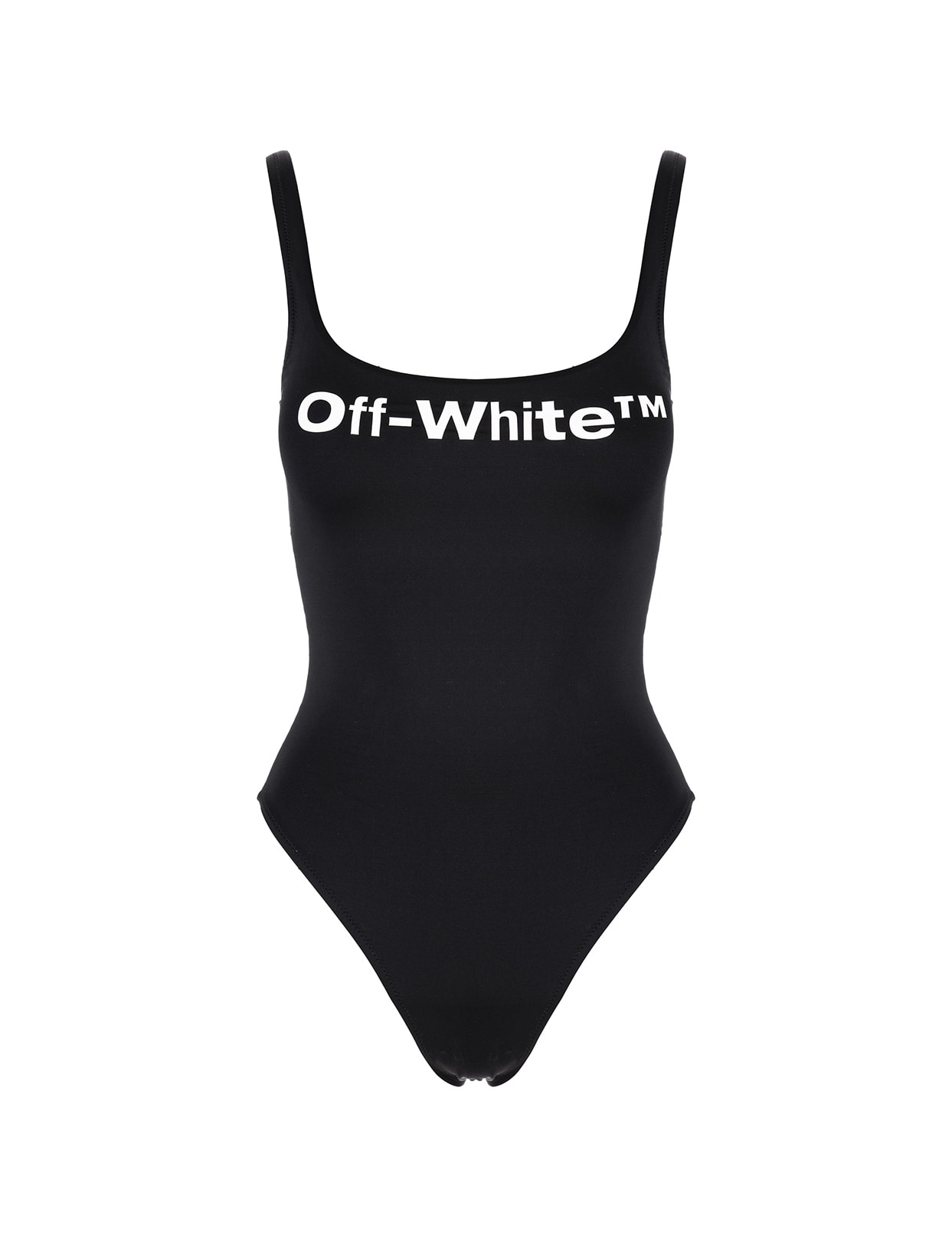 Off-White One-piece Swimsuit With White Logo