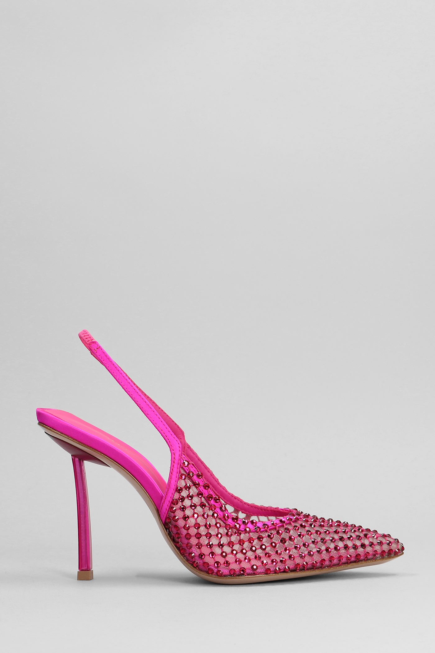 Le Silla Gilda 110mm Slingback Pumps In Fuxia