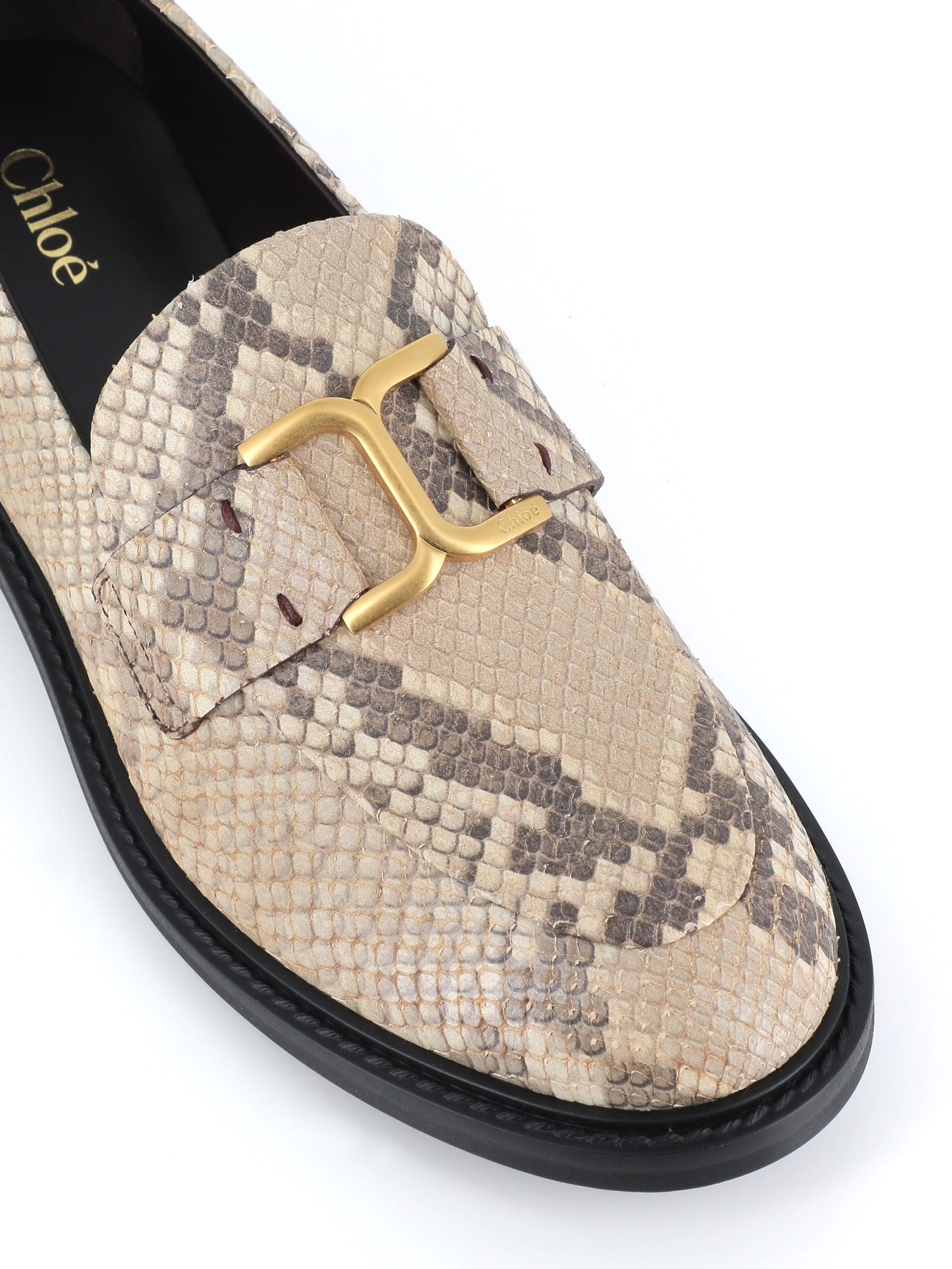 Shop Chloé Loafer Marcie In Python