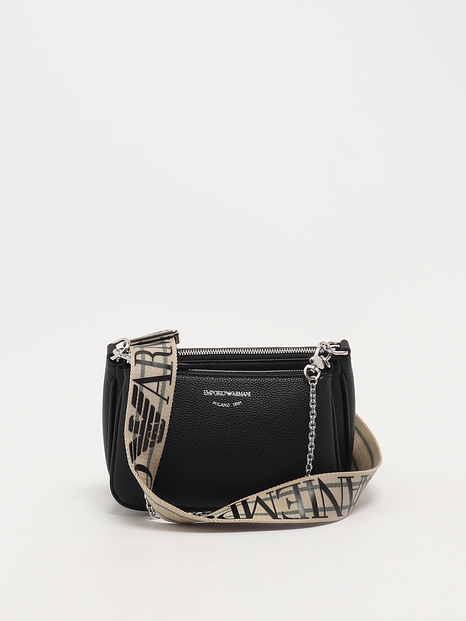 Emporio Armani Pvc Tote In Nero-rosa
