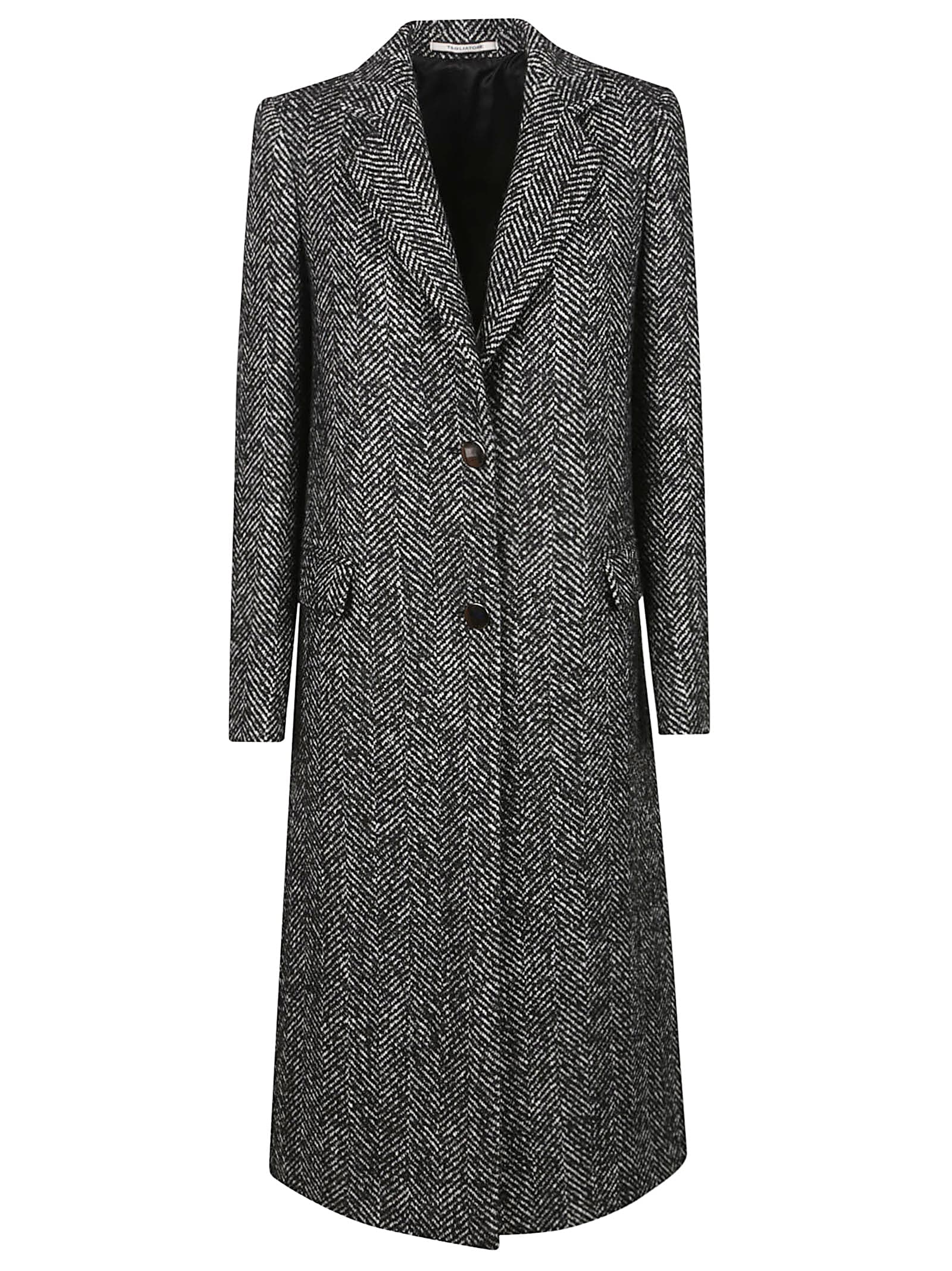 Tagliatore Amanda Long Coat In Gray