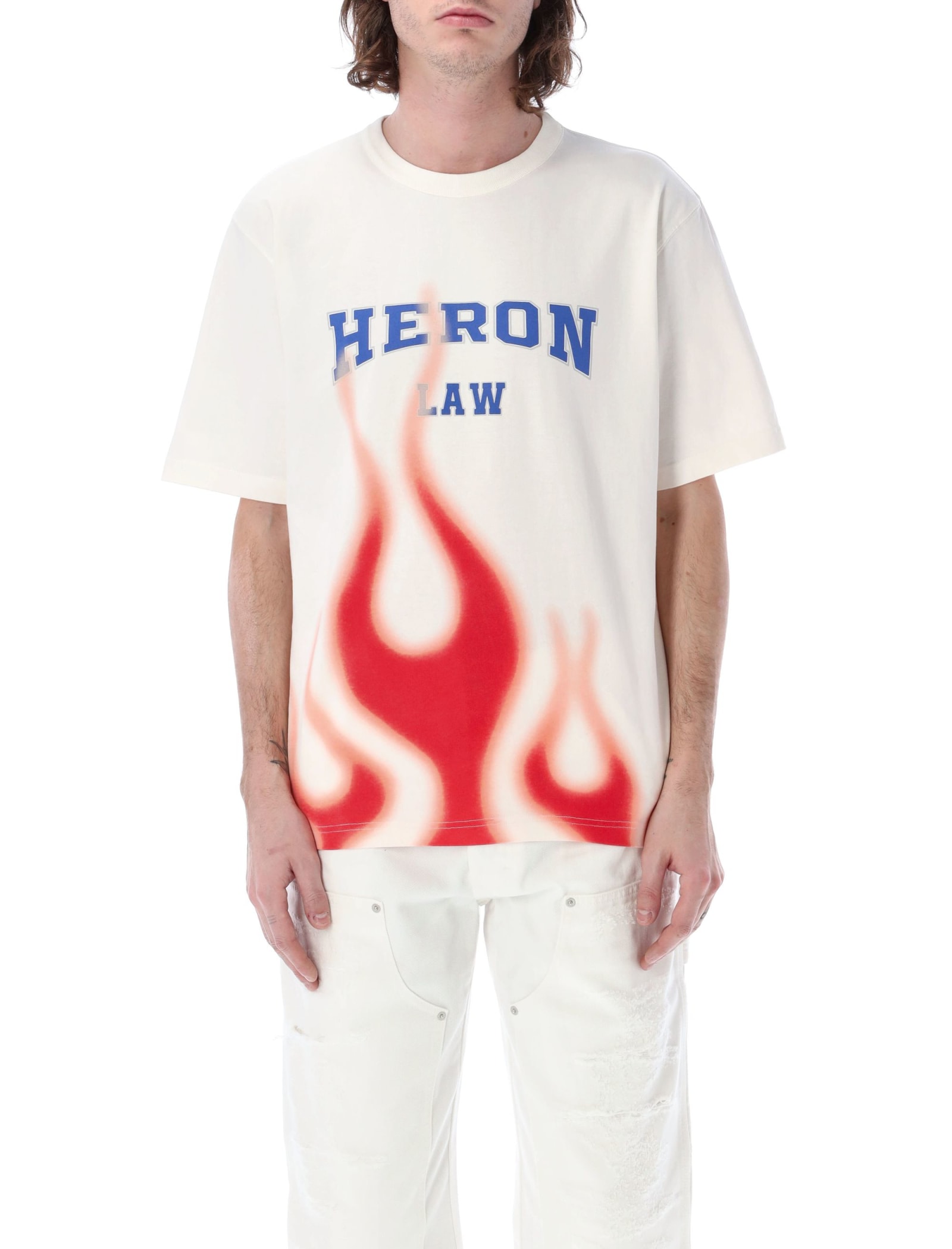 HERON PRESTON Heron Law Flames T-shirt