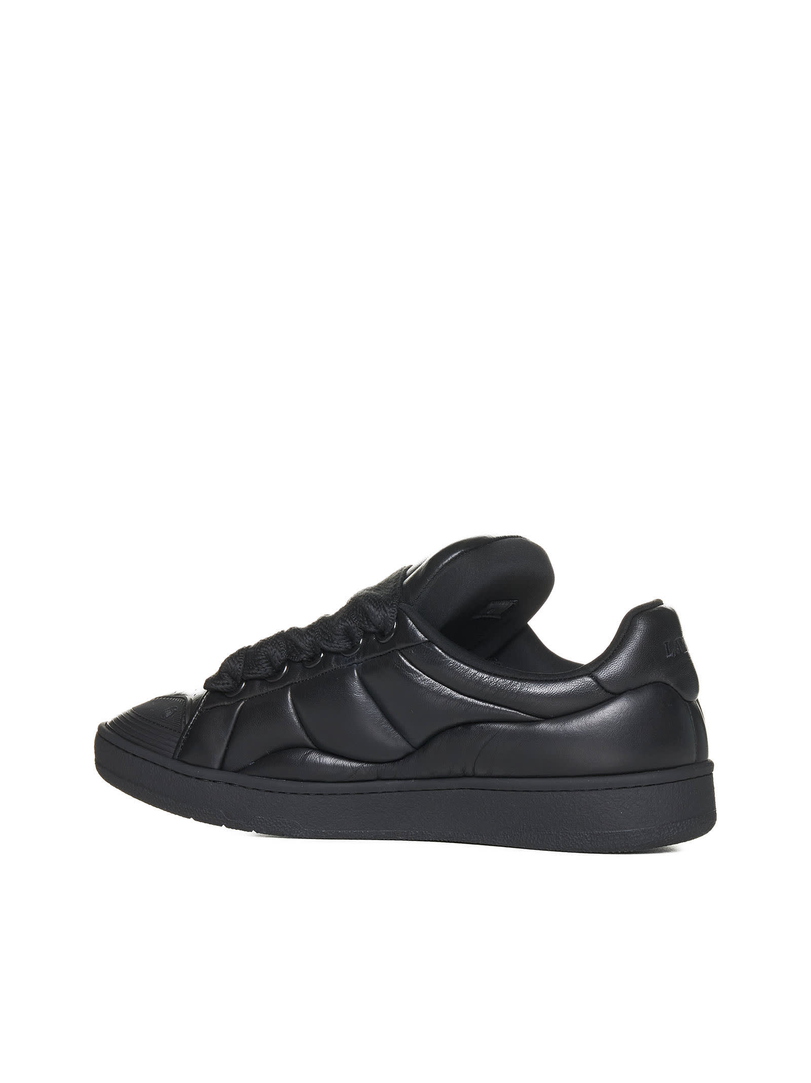 Shop Lanvin Sneakers In Black/black