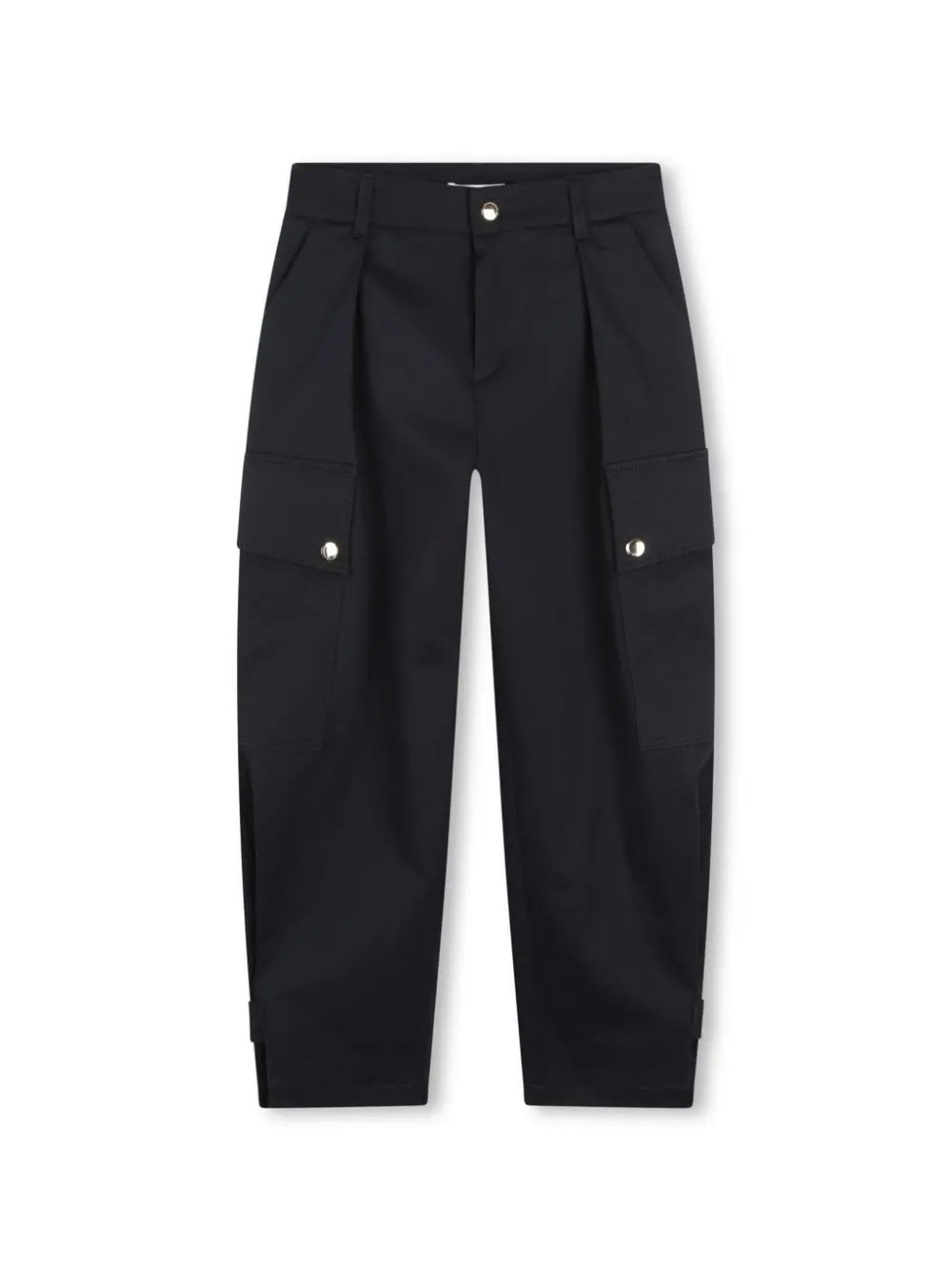 Shop Chloé Chloè Kids Trousers Blue