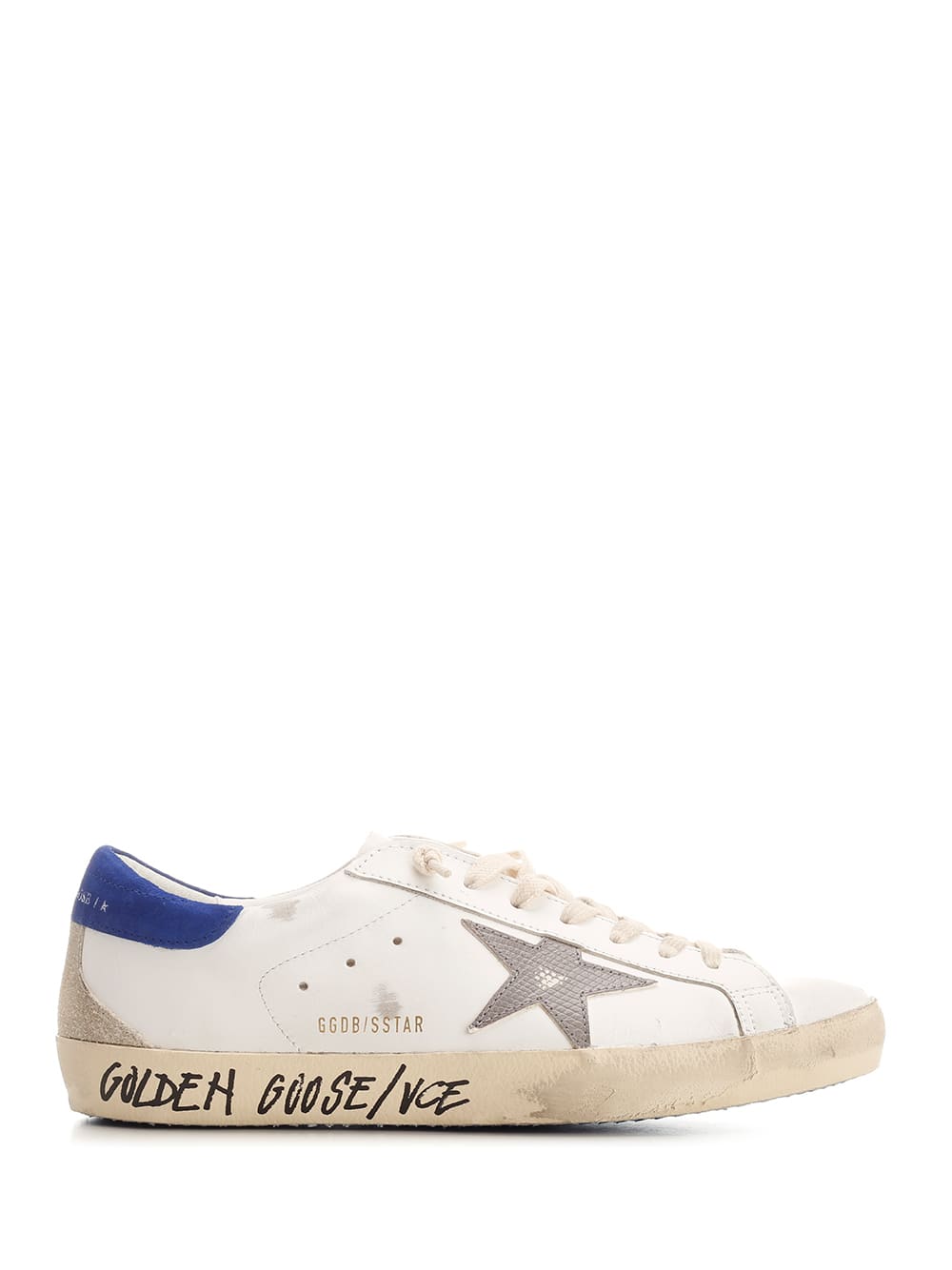 Golden Goose Super Star Trainers In Blue