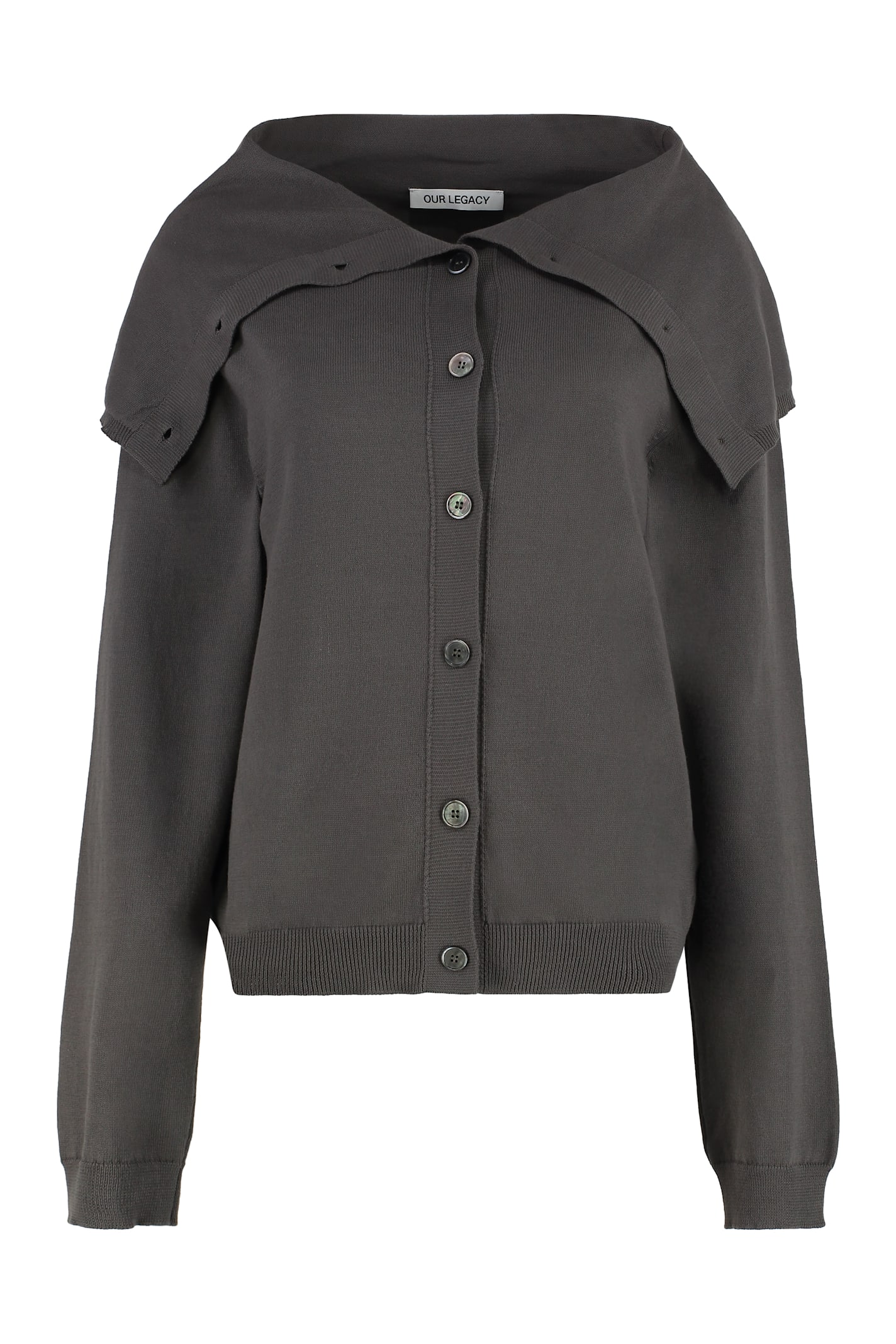Shop Our Legacy Cotton Cardigan In Grey