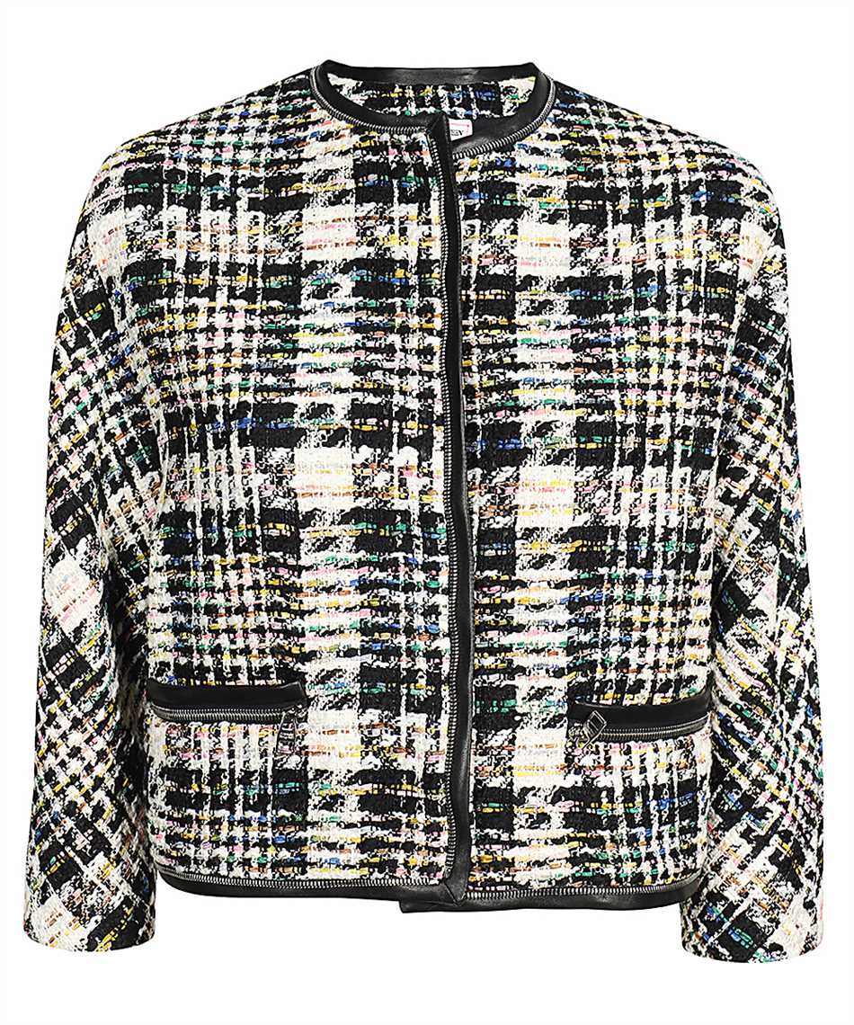 Shop Alexander Mcqueen Tweed Jacket In Multicolor