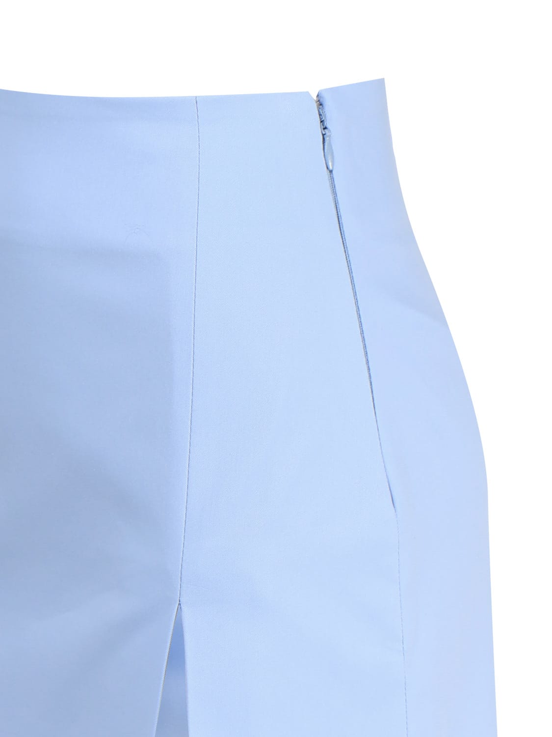 Shop The Andamane Gioia Miniskirt With Side Slit In Blue