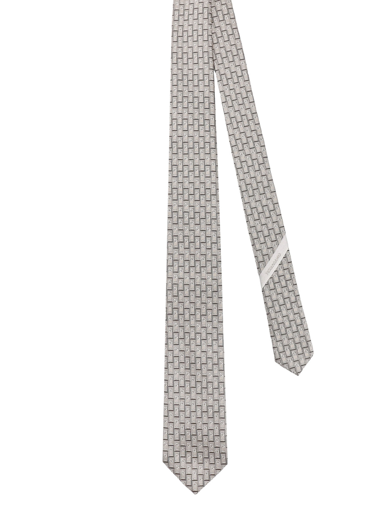 Shop Ferragamo Tie In Grey