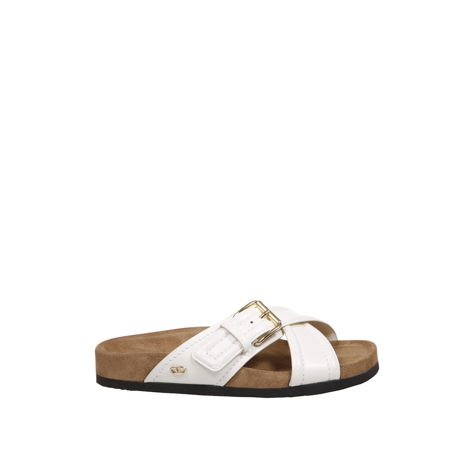 VALENTINO GARAVANI GARAVANI LEATHER FLAT SANDALS 